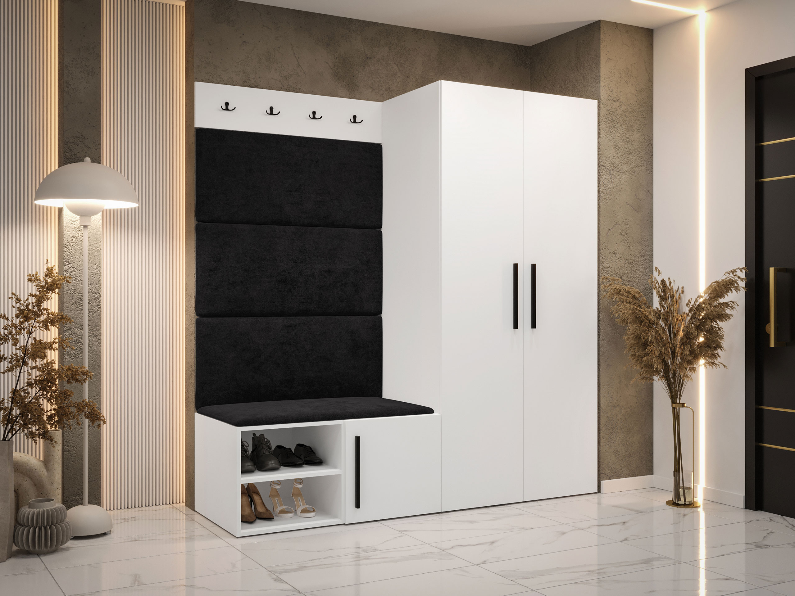 Set za hodnik Hartford 526 (Belo)