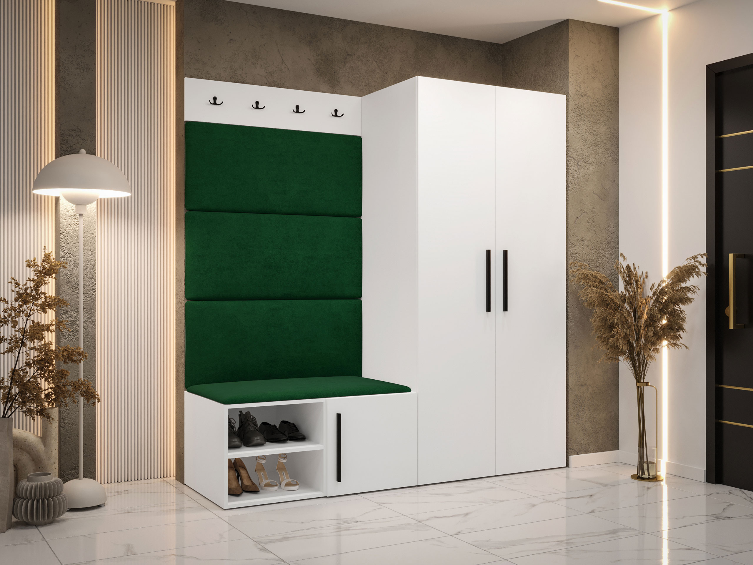 Set za hodnik Hartford 526 (Belo)