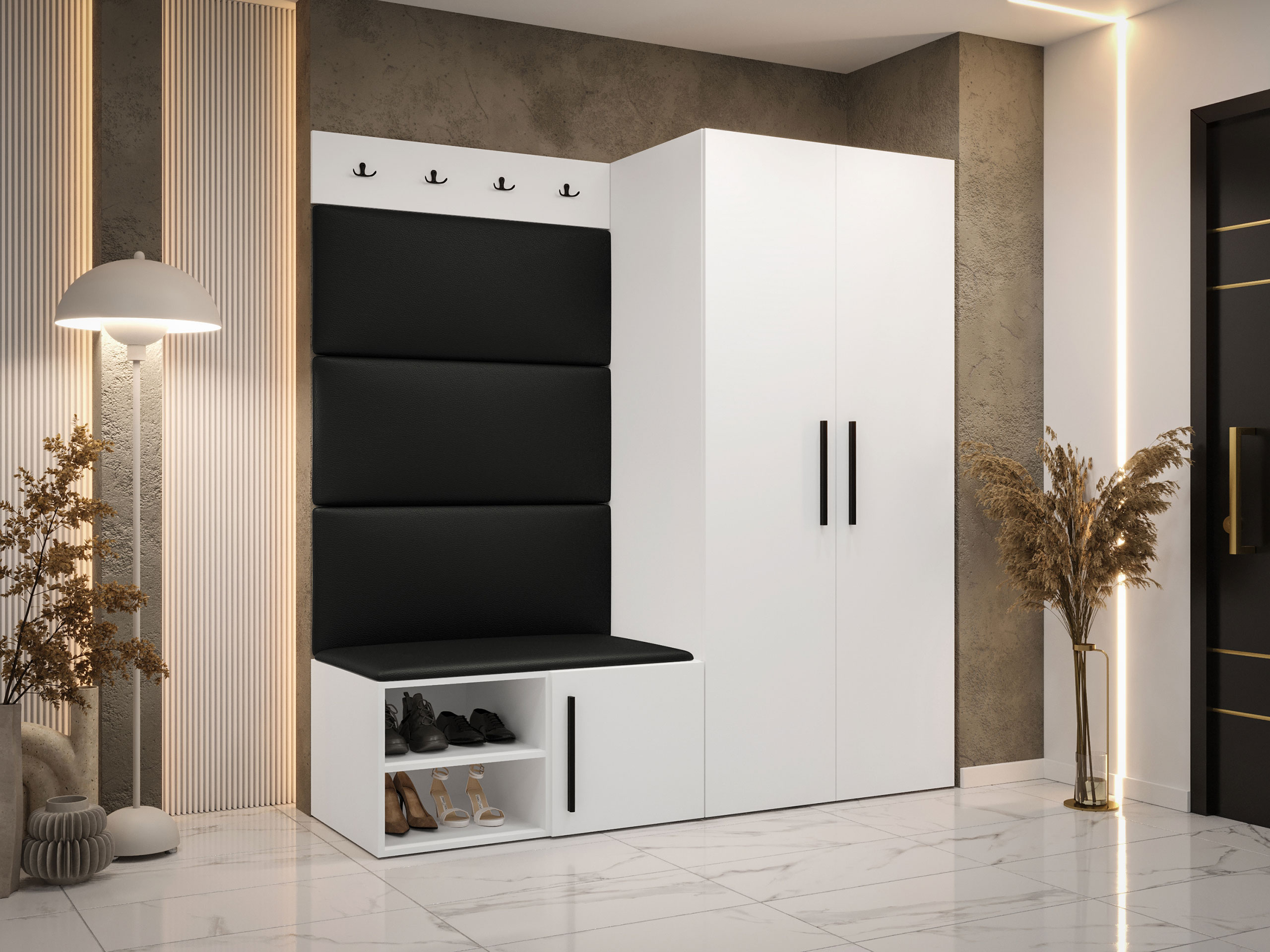 Set za hodnik Hartford 526 (Belo)