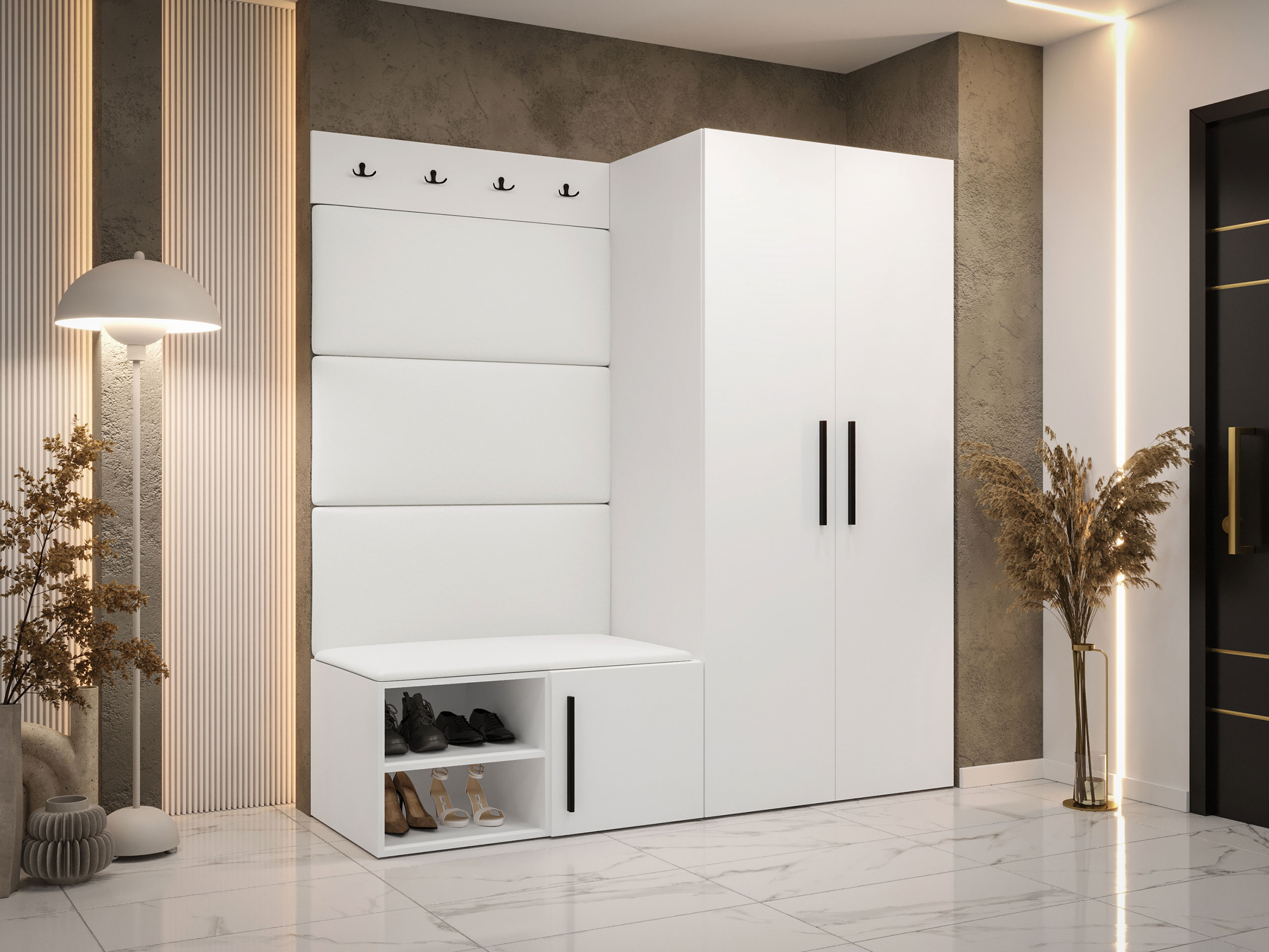 Set za hodnik Hartford 526 (Belo)