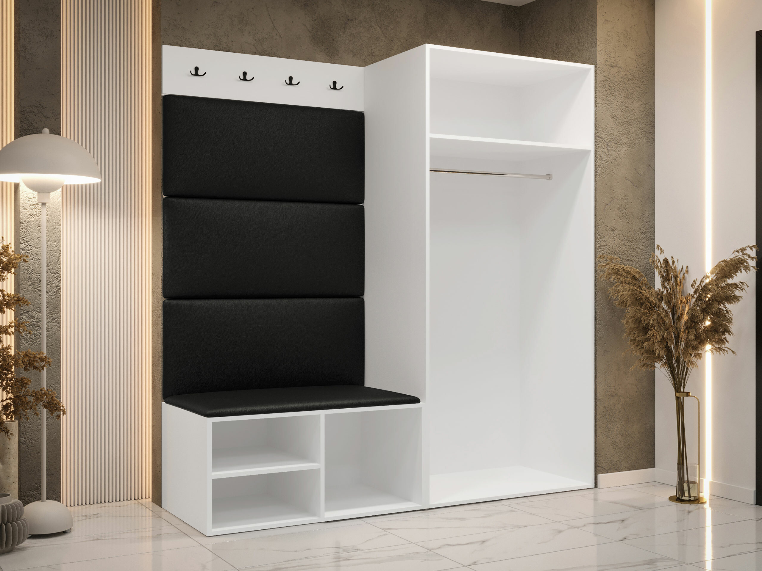 Set za hodnik Hartford 526 (Belo)