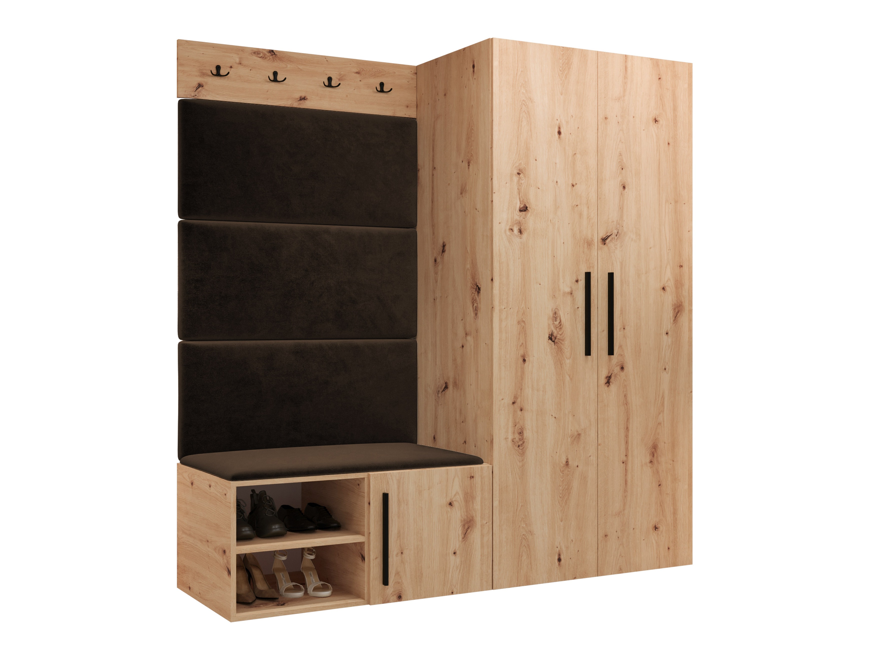 Set za hodnik Hartford 526 (Zanatski hrast)