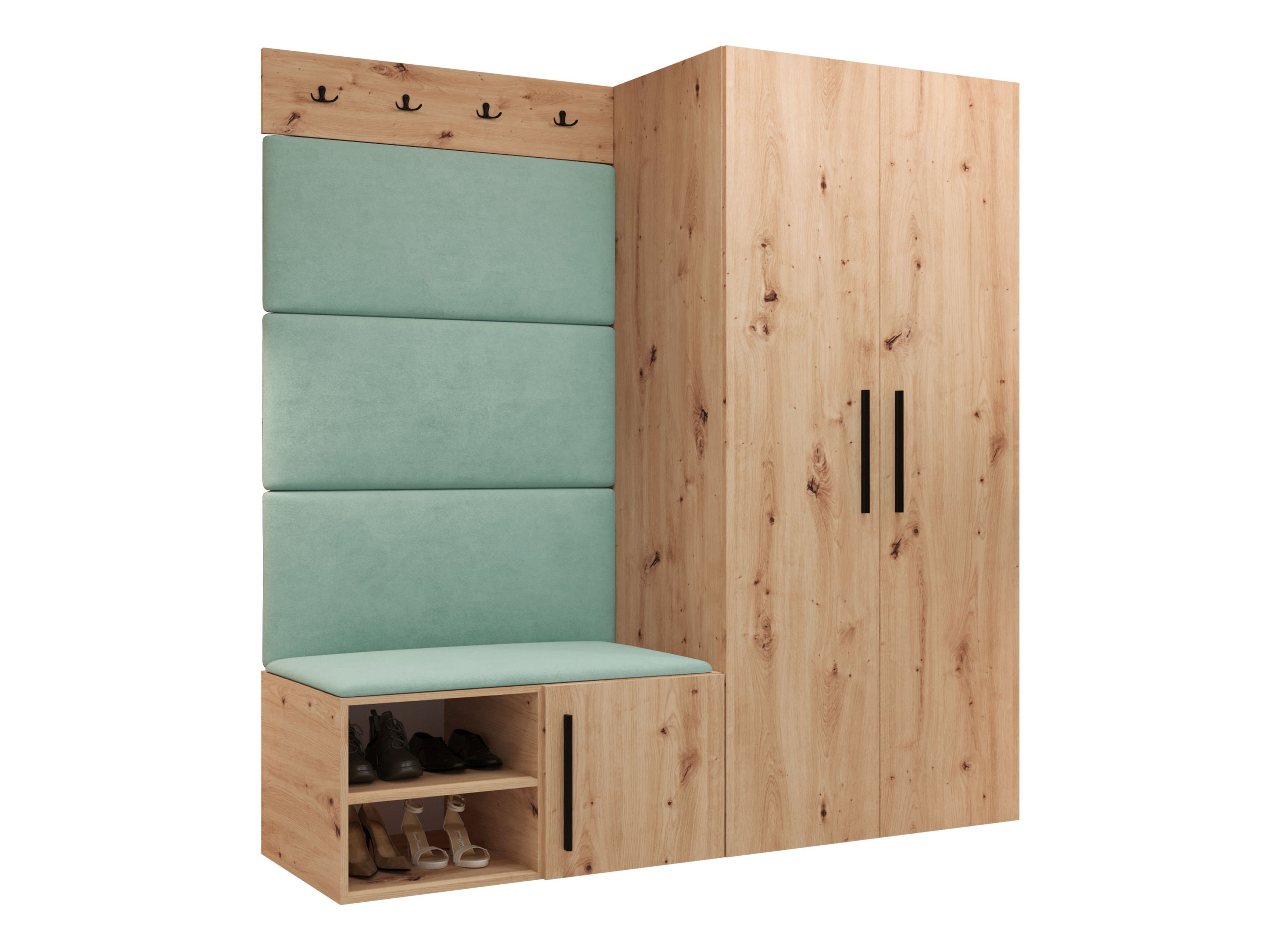 Set za hodnik Hartford 526 (Zanatski hrast)