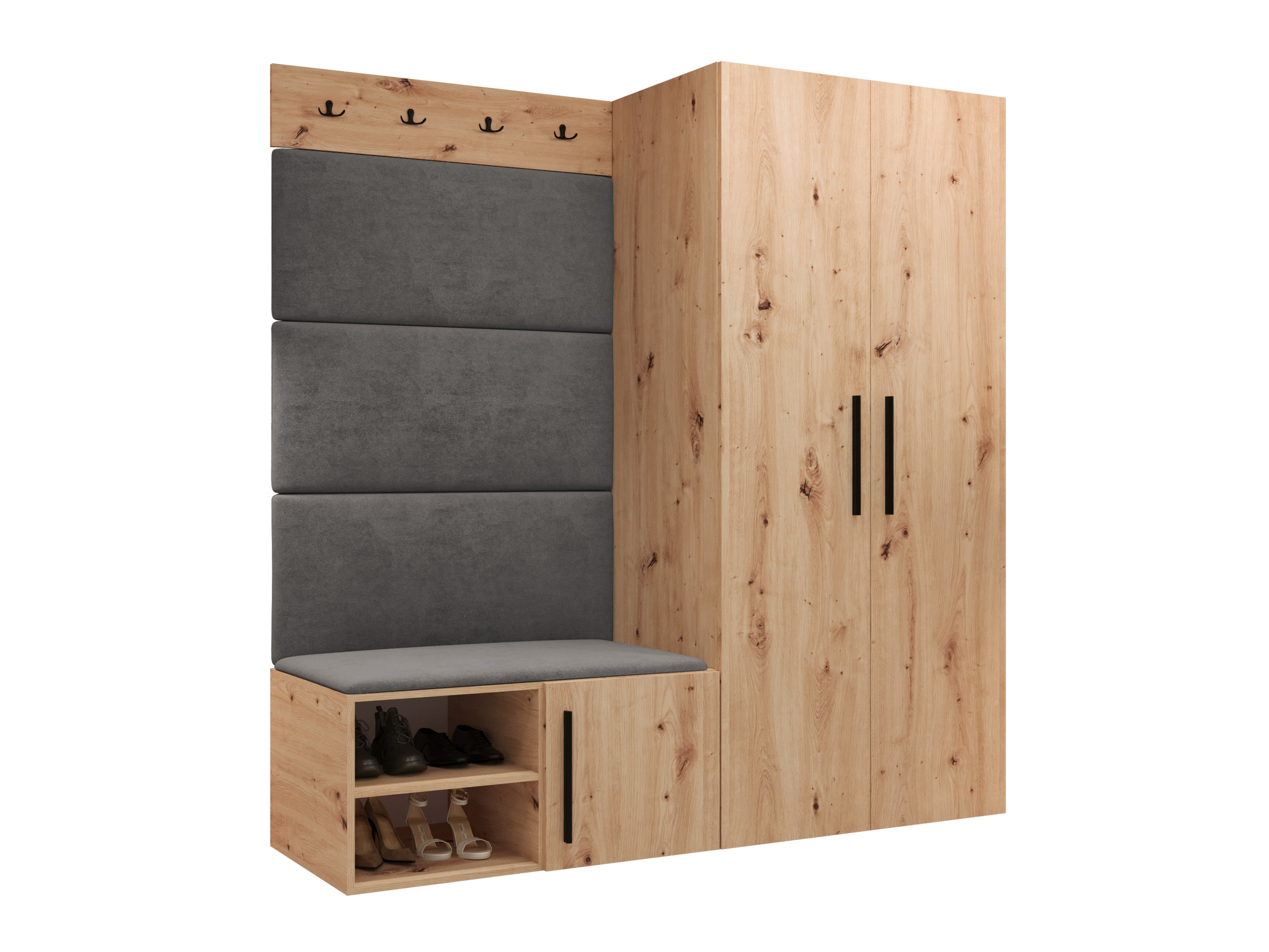 Set za hodnik Hartford 526 (Zanatski hrast)