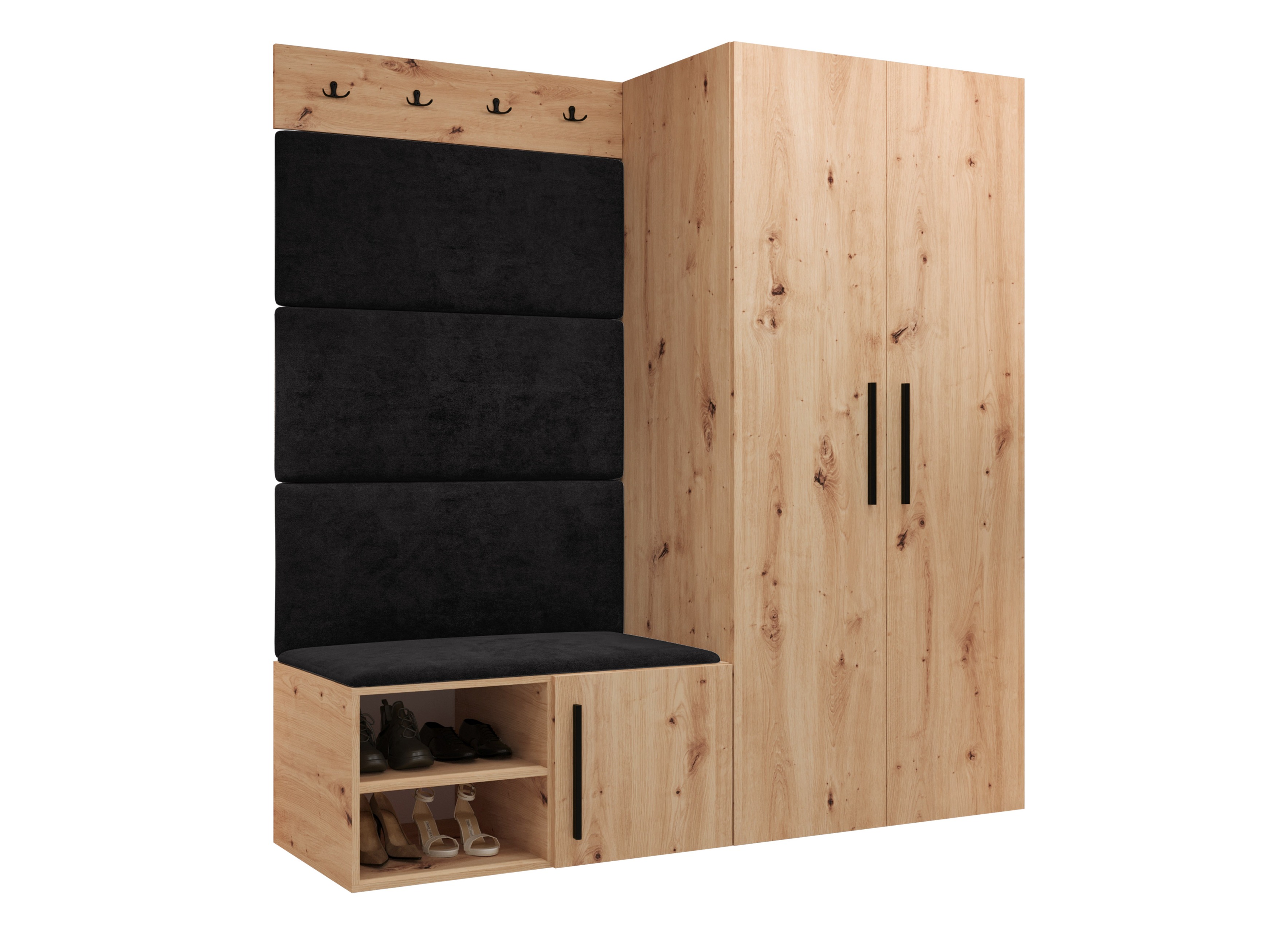 Set za hodnik Hartford 526 (Zanatski hrast)