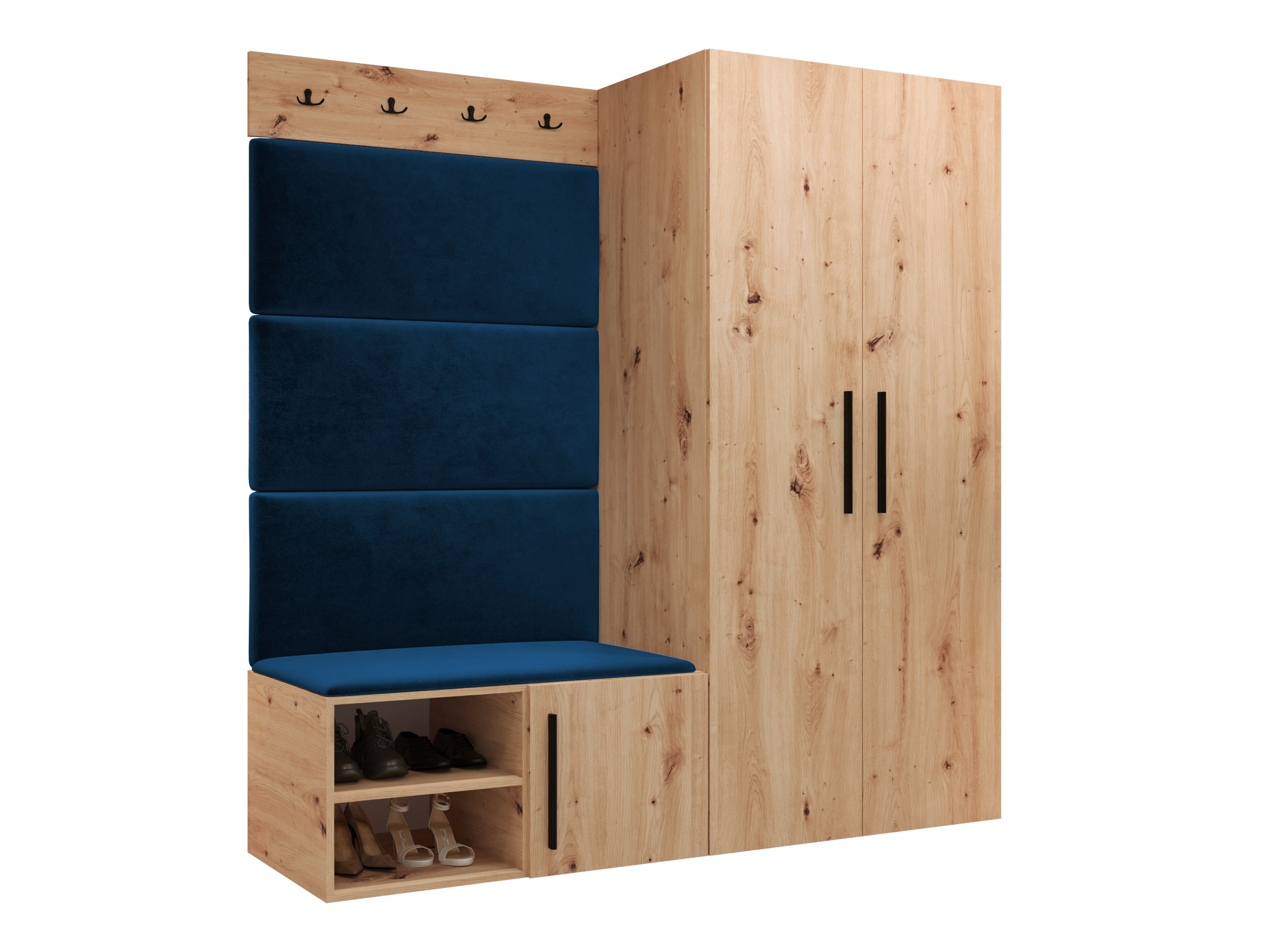 Set za hodnik Hartford 526 (Zanatski hrast)