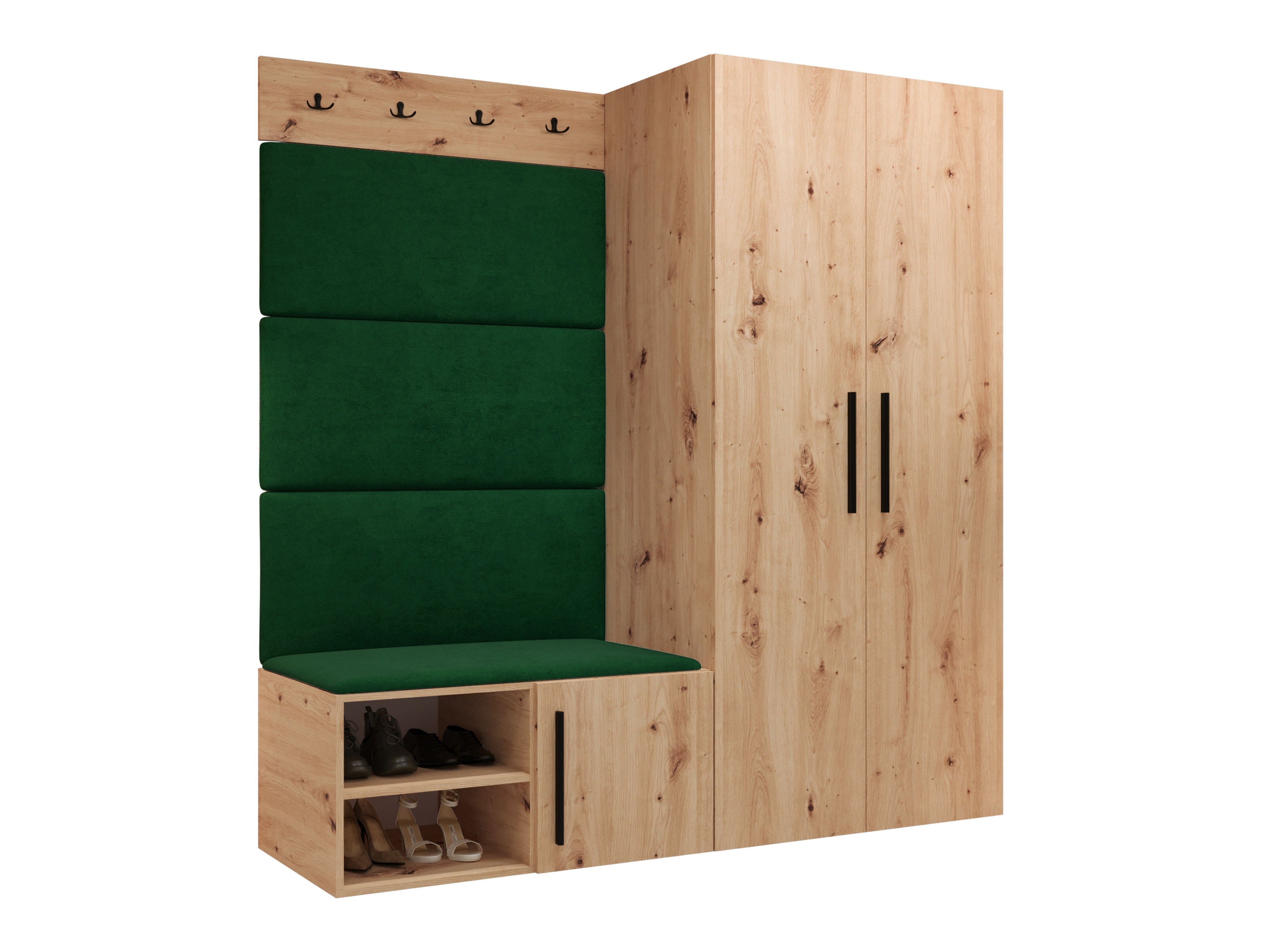 Set za hodnik Hartford 526 (Zanatski hrast)