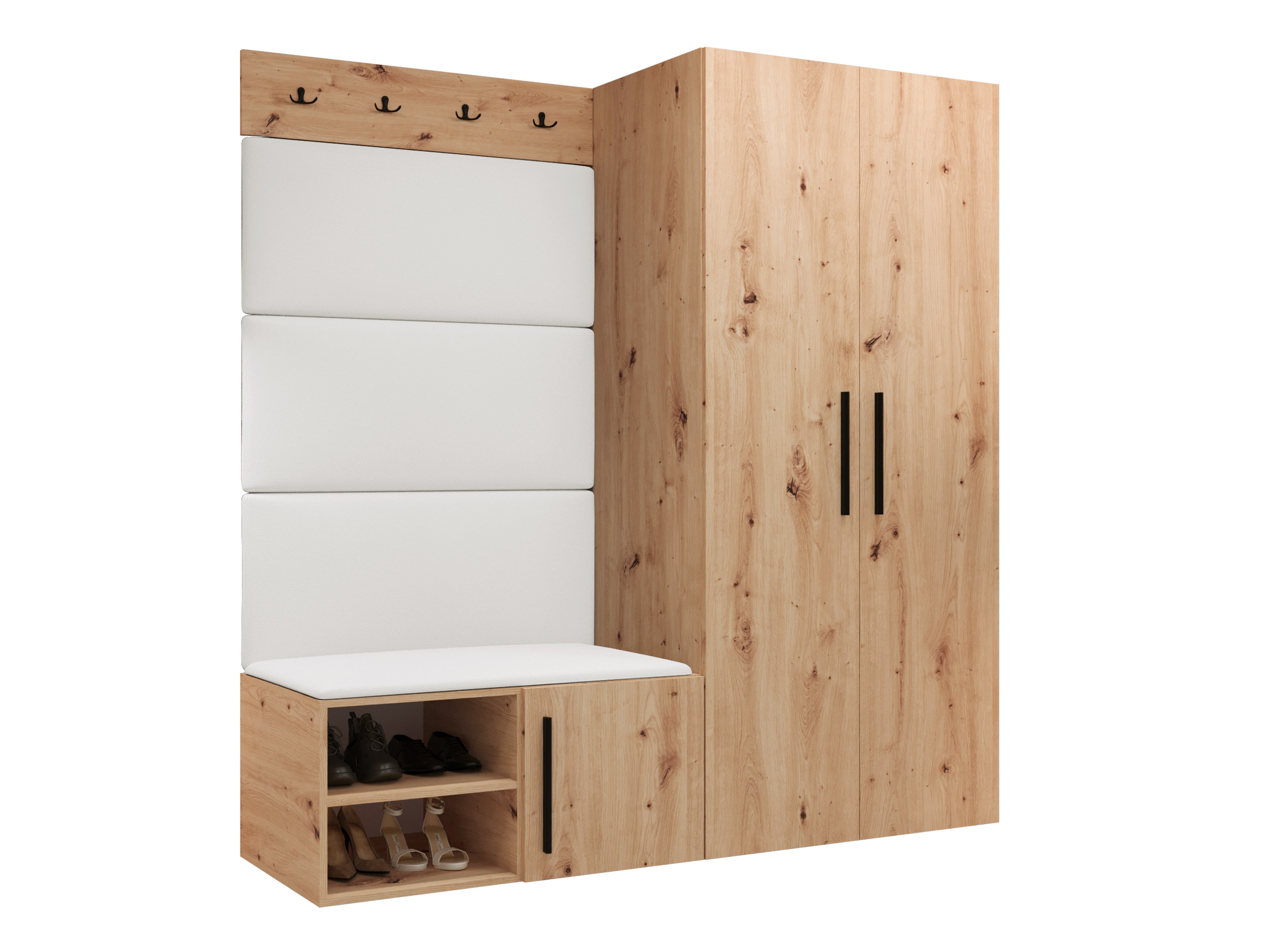 Set za hodnik Hartford 526 (Zanatski hrast)