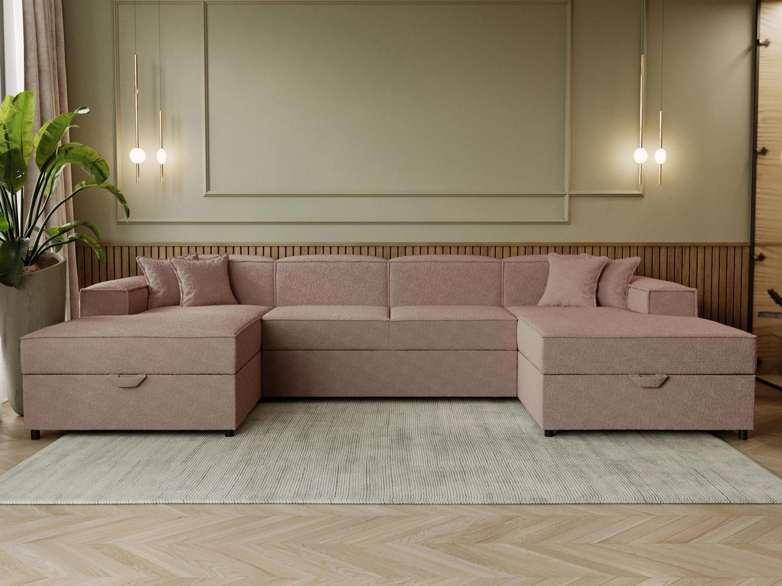 Ugaona sofa Clovis 115 (Coral 45)
