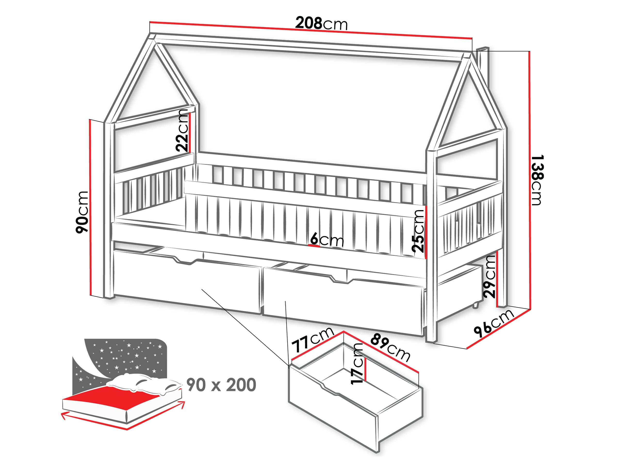 Krevet Vista 116 (Kašmir)