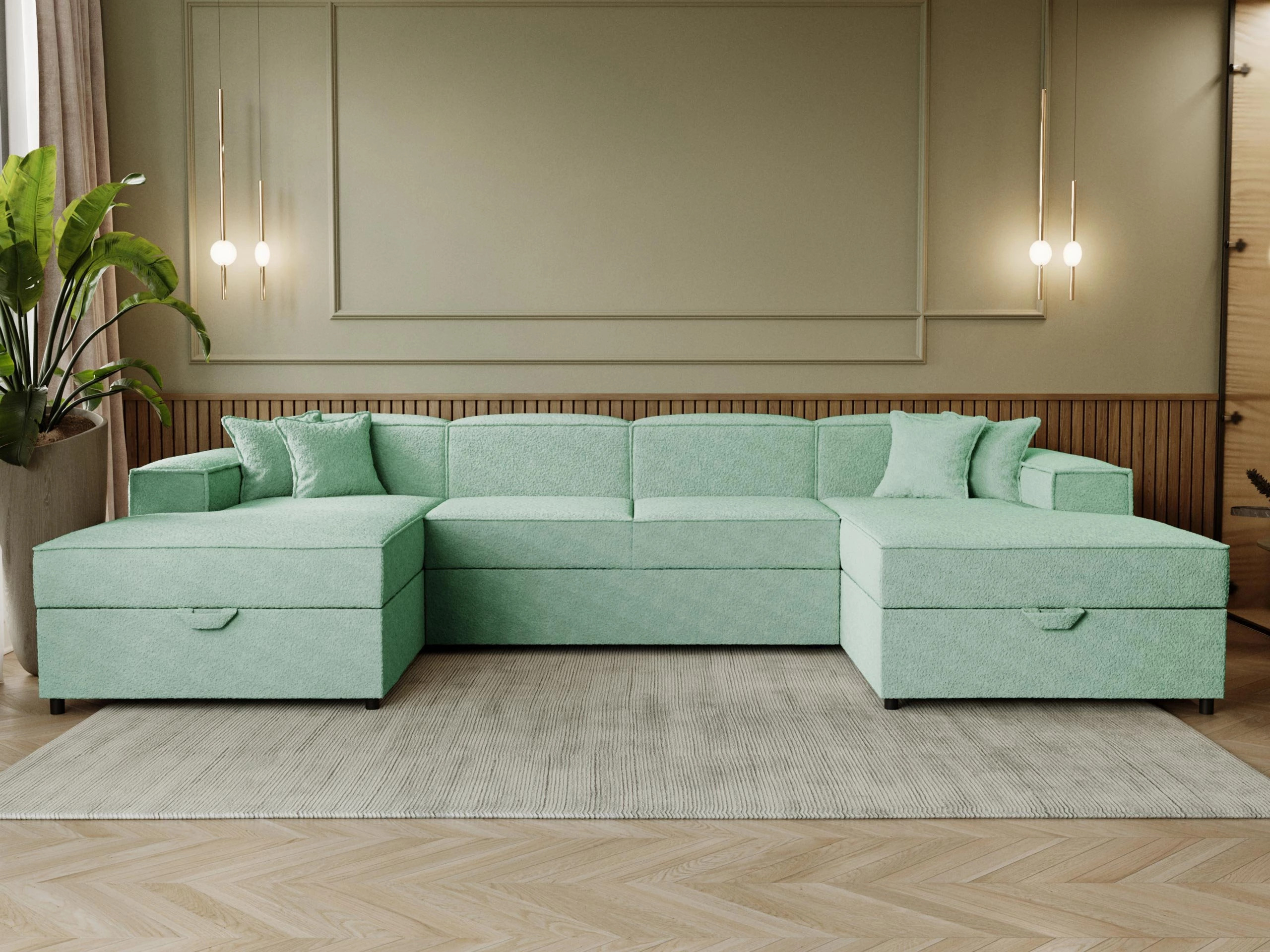 Ugaona sofa Clovis 115 (Coral 55)