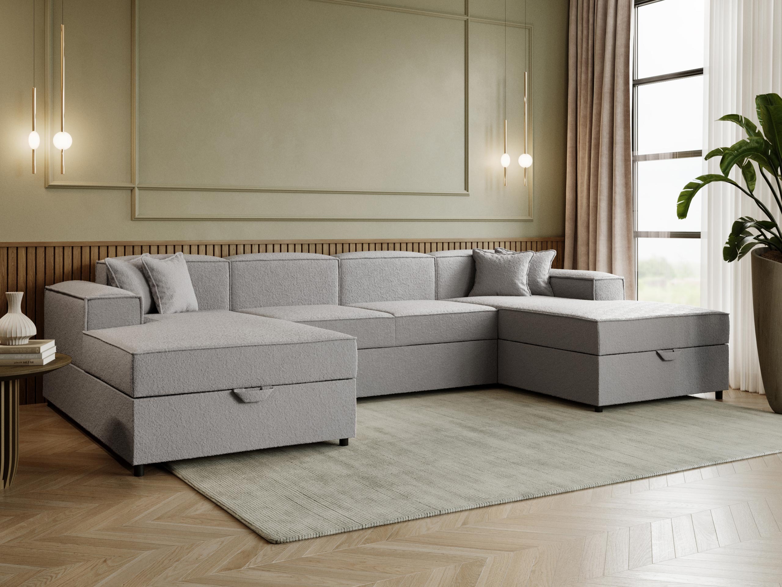 Ugaona sofa Clovis 115 (Coral 75)