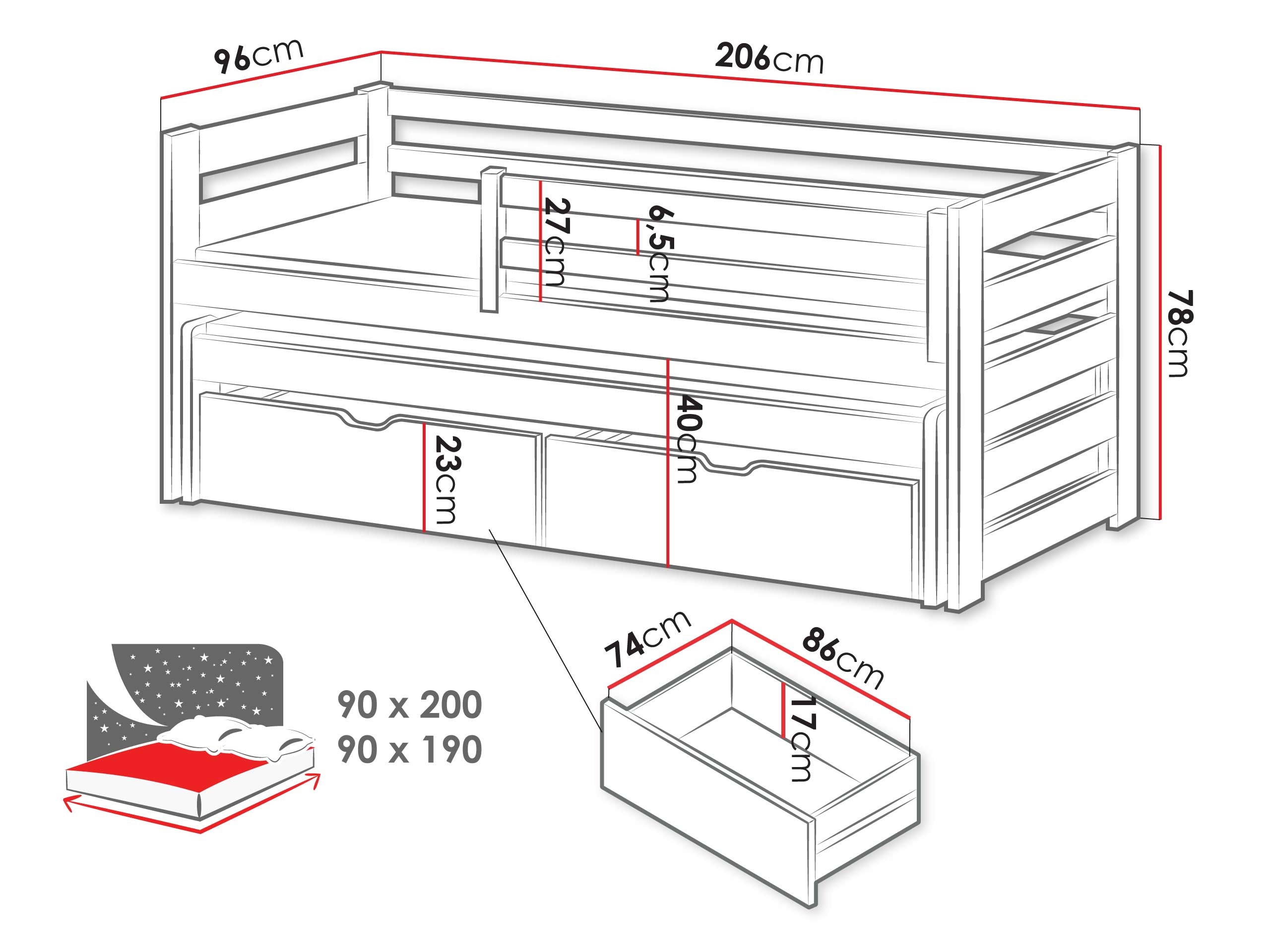 Krevet Vista 113 (Kašmir)