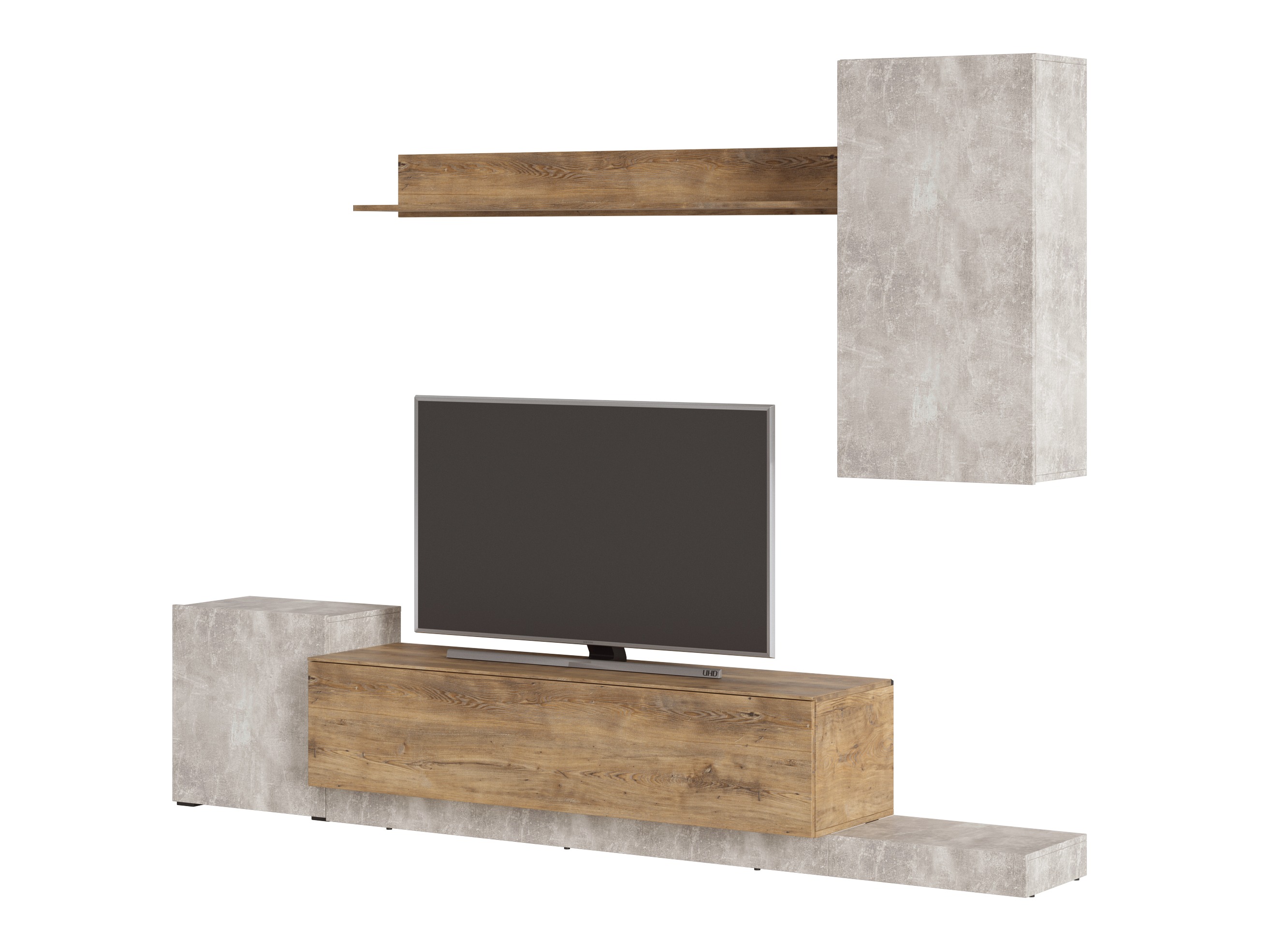 Set za dnevnu sobu Ontario 158 (Svetloosiva + Kesten)