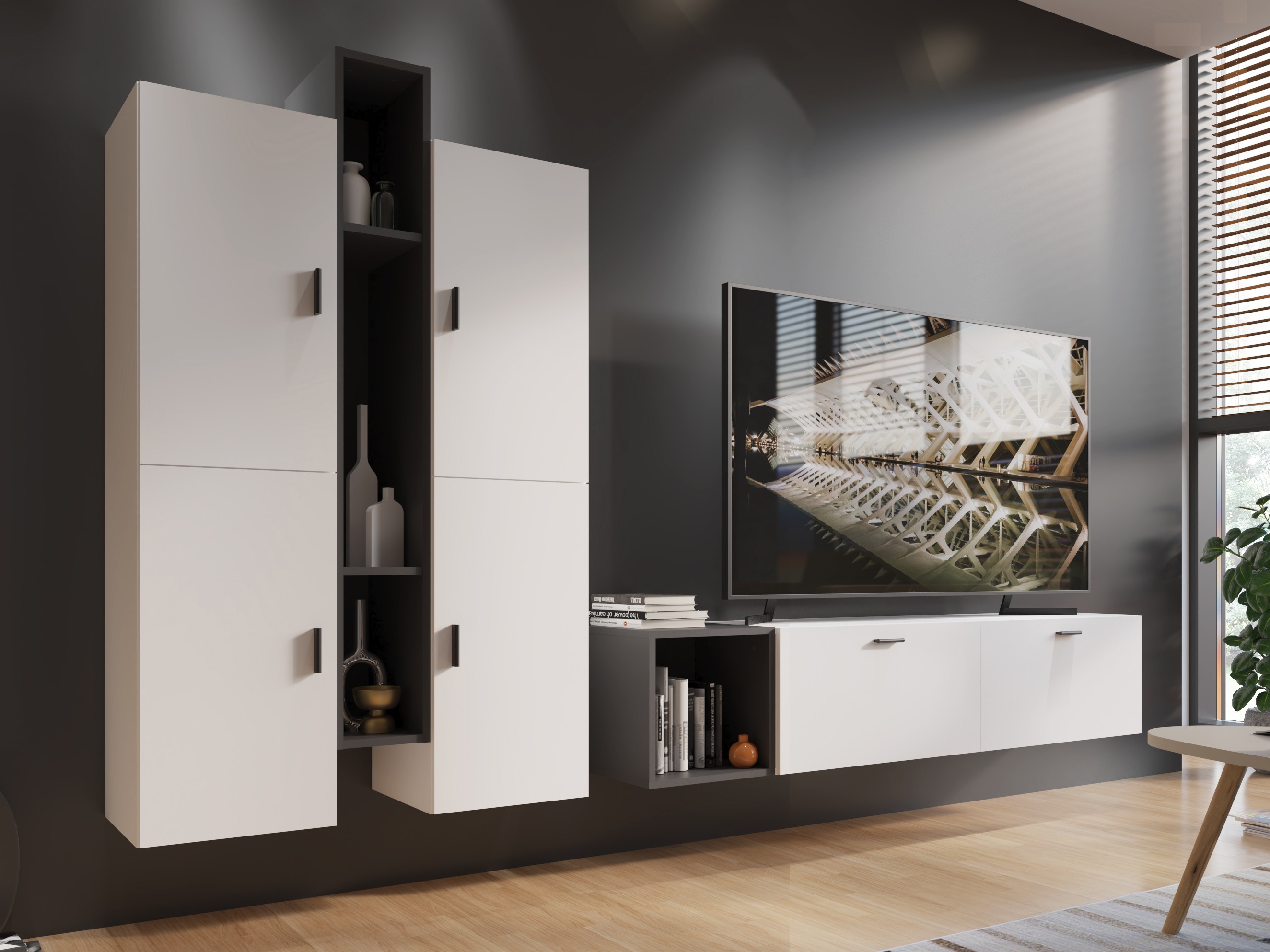 Zidna polica Virnolu 100 (Antricit (ugalj))