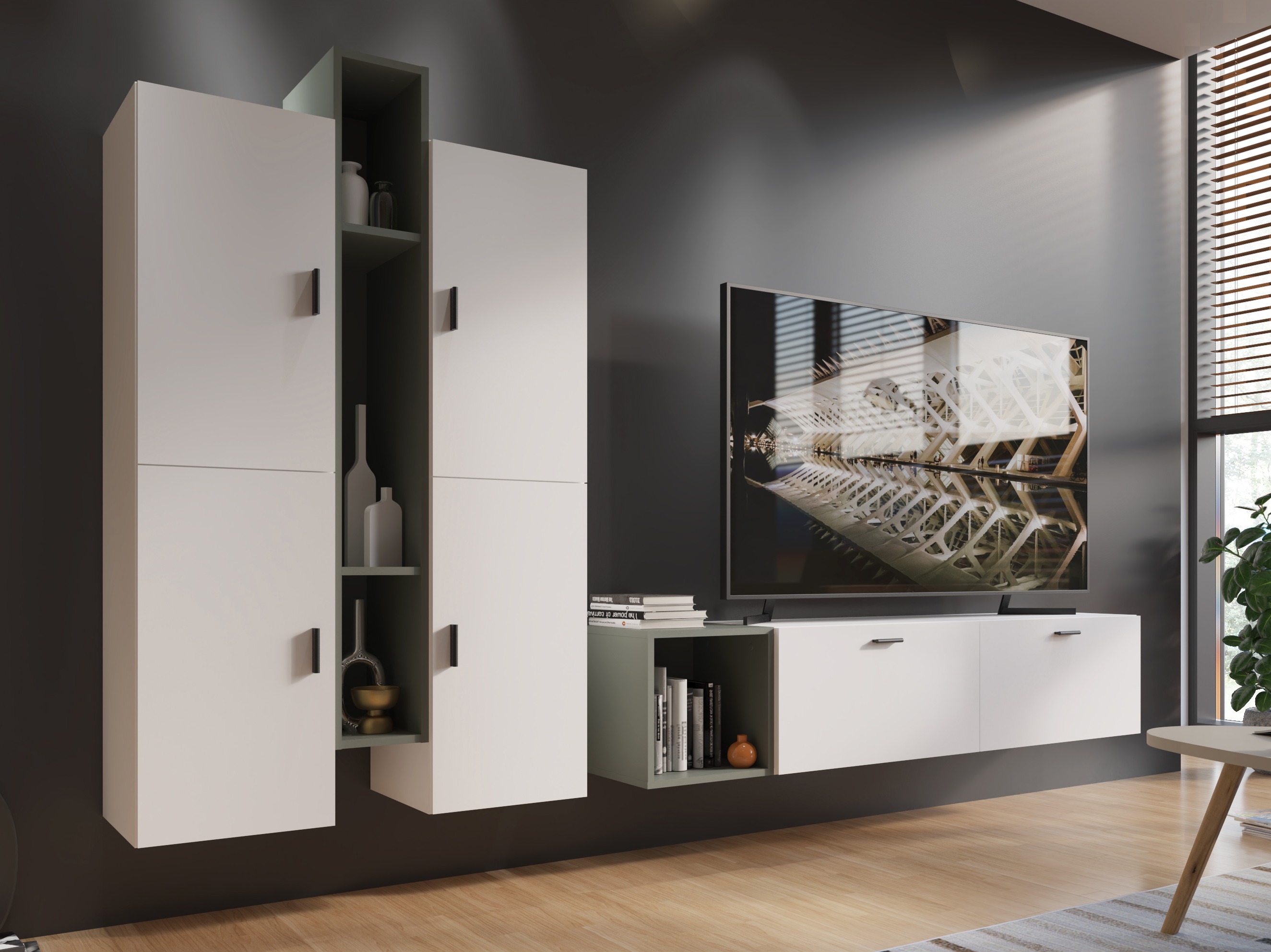 Zidna polica Virnolu 100 (Zelena)