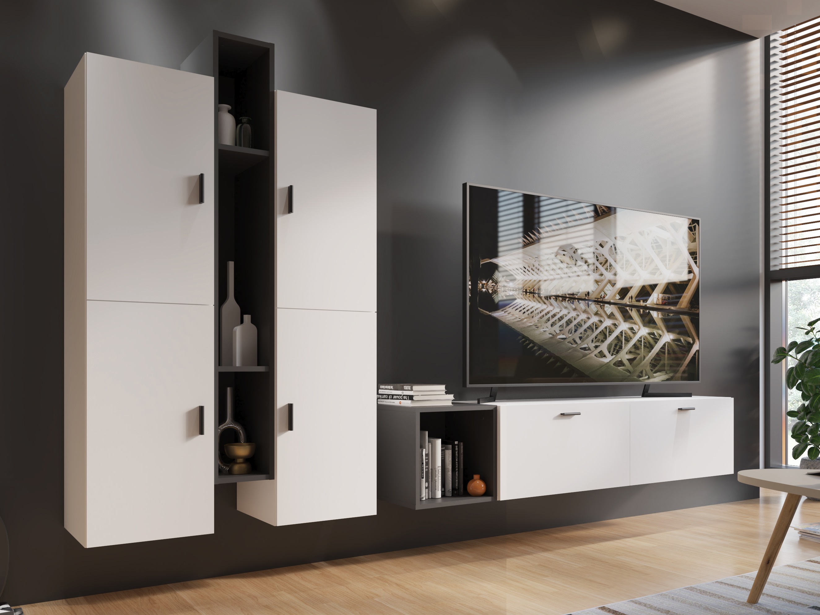 Zidna polica Virnolu 101 (Antricit (ugalj))