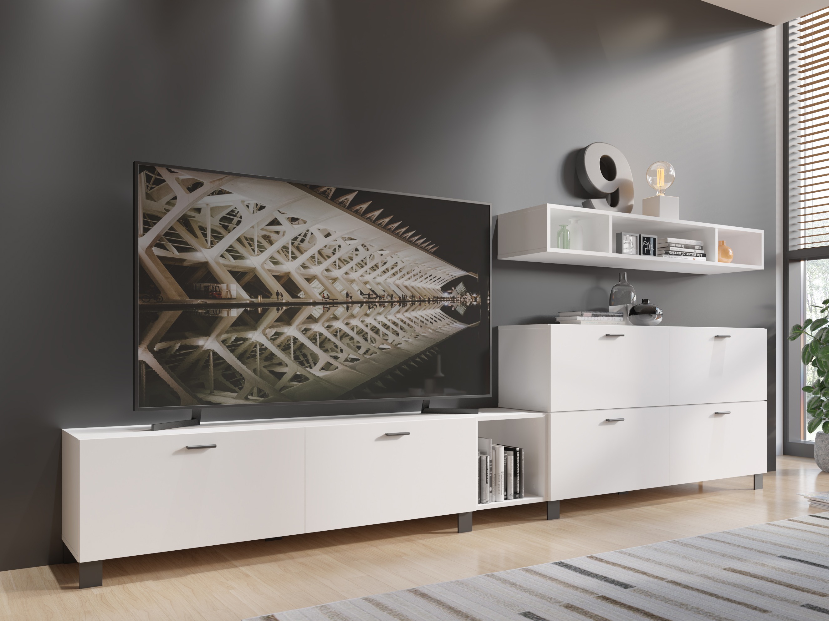 Set za dnevnu sobu Virnolu 109 (Belo)