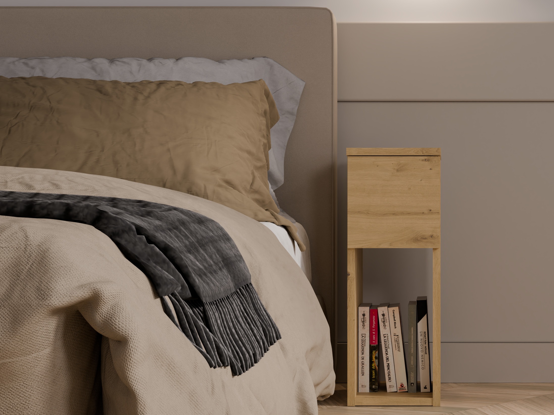 Noćni ormarić Mandeville 304 (Zanatski hrast)