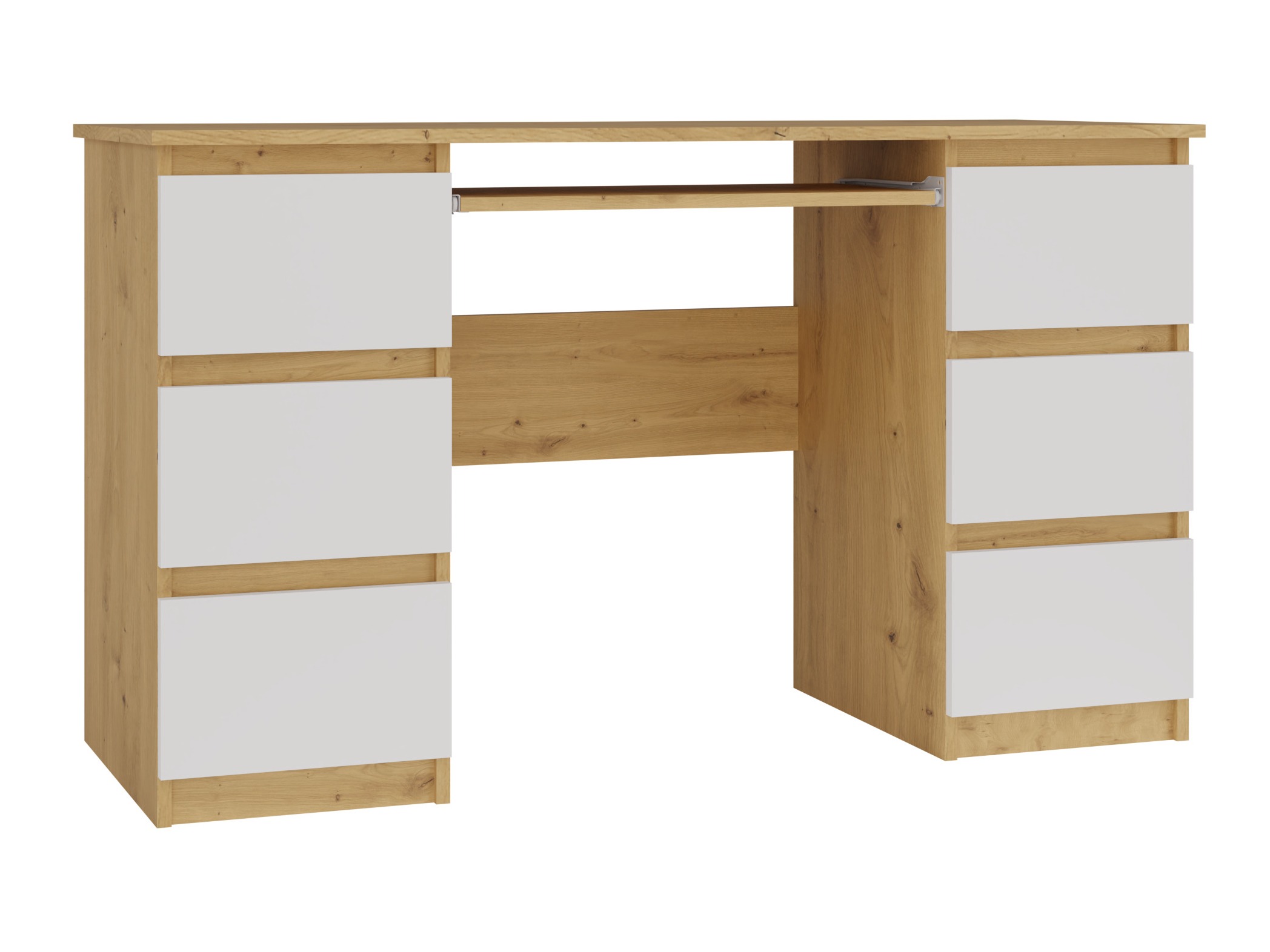 Kancelarijski sto Mandeville 178 (Artisan hrast + Belo)