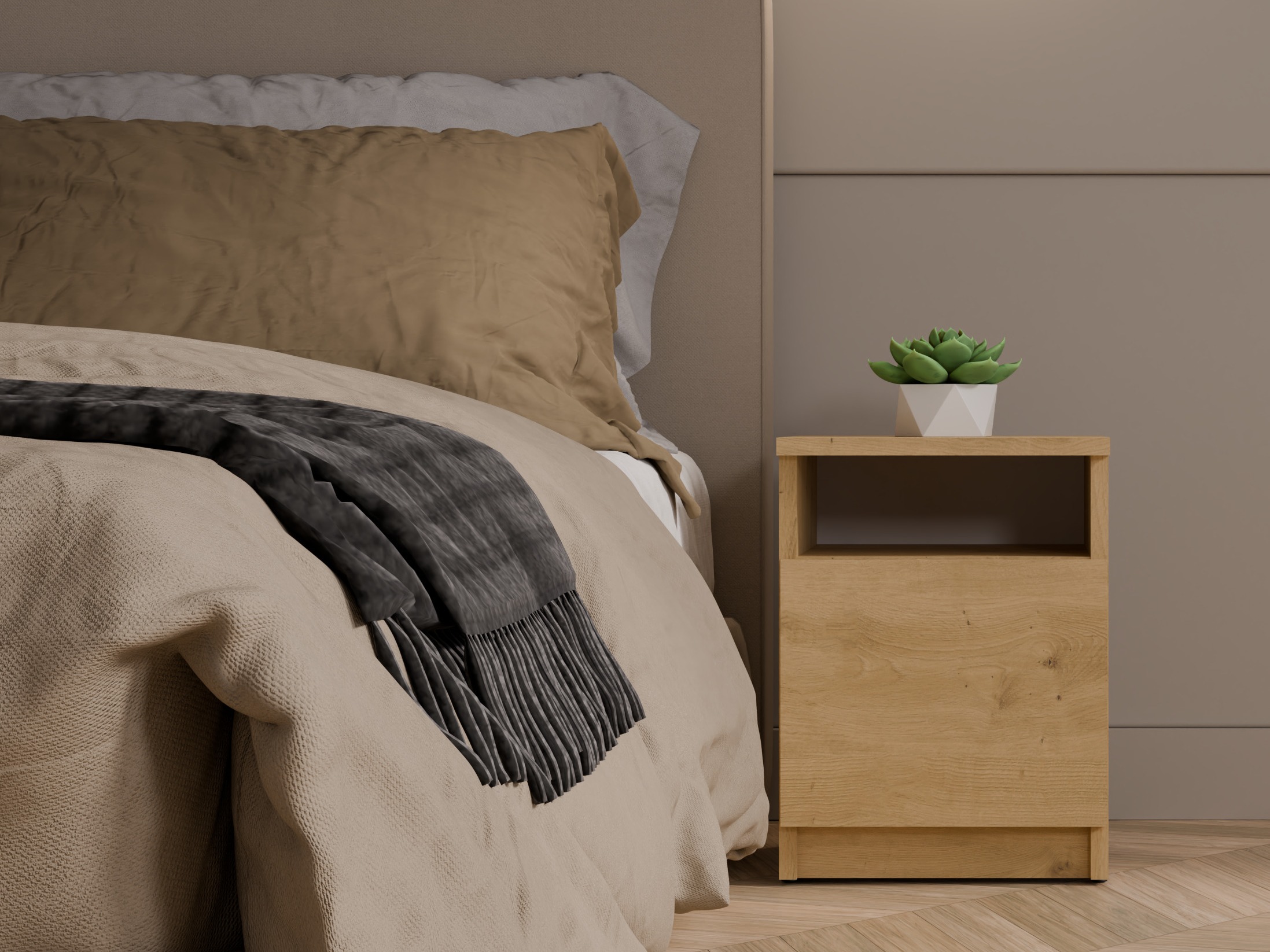 Noćni ormarić Mandeville 305 (Artisan hrast)