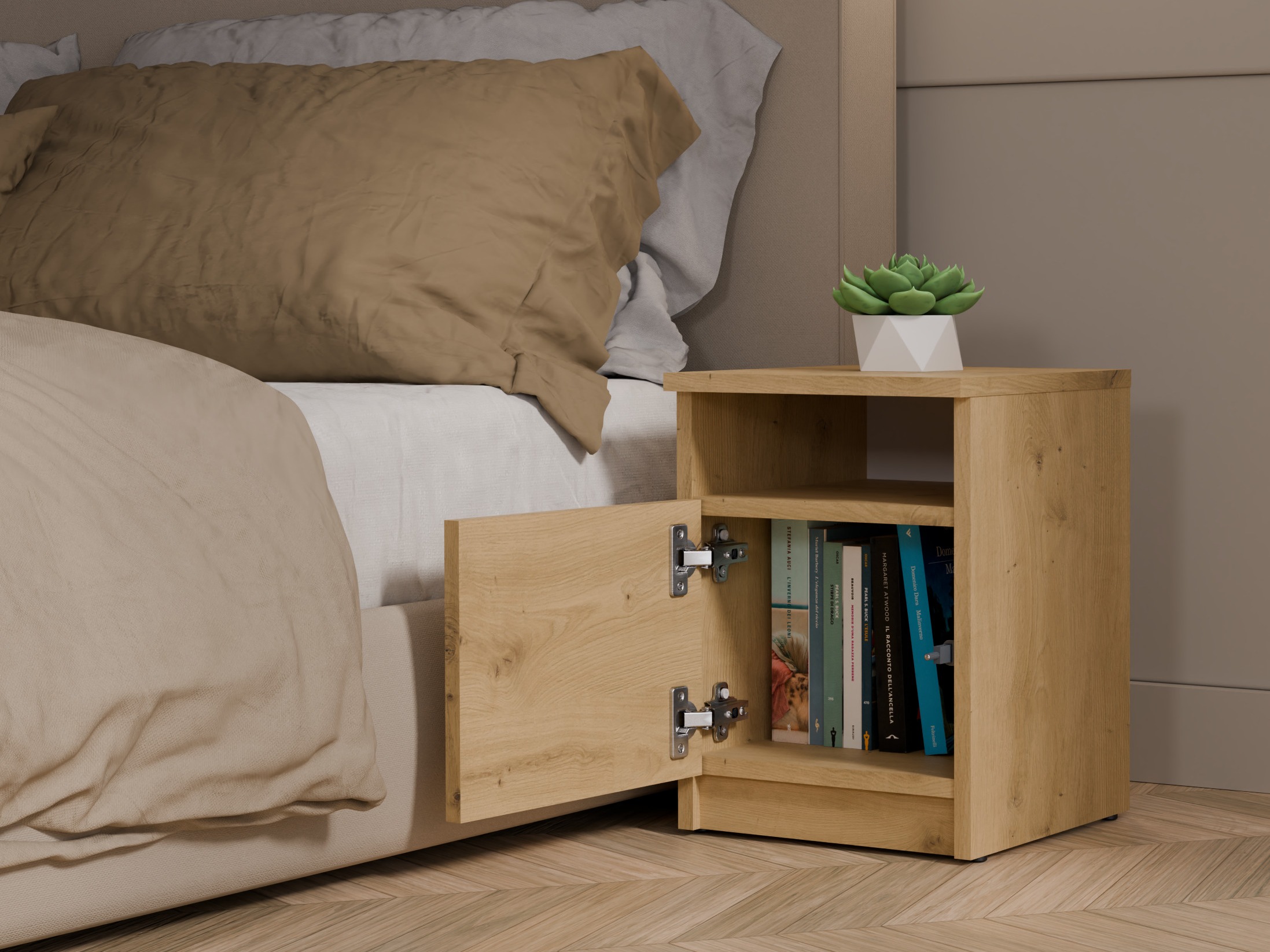 Noćni ormarić Mandeville 305 (Artisan hrast)