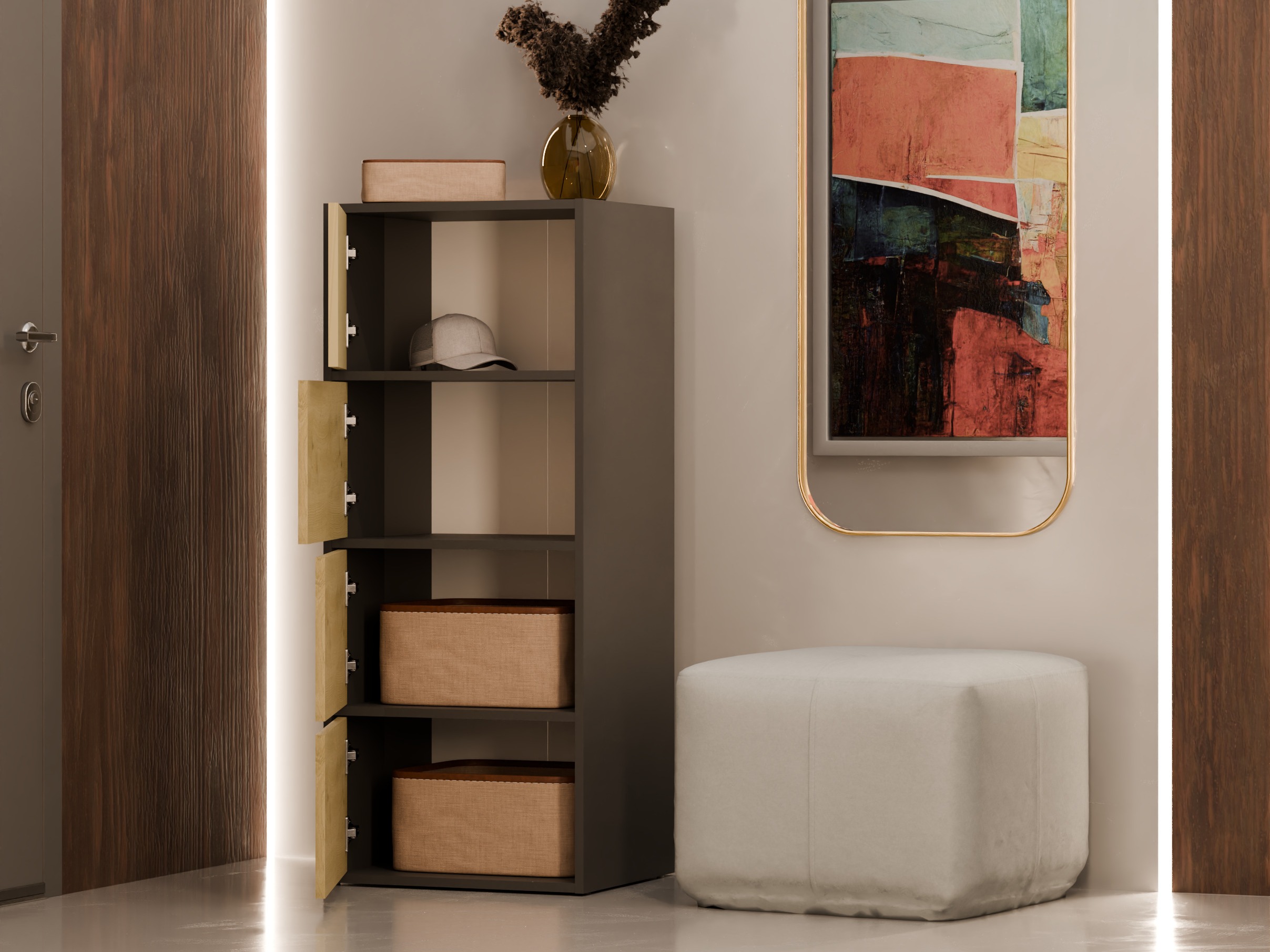 Ormarić Mandeville 298 (Antricit (ugalj) + Zanatski hrast)