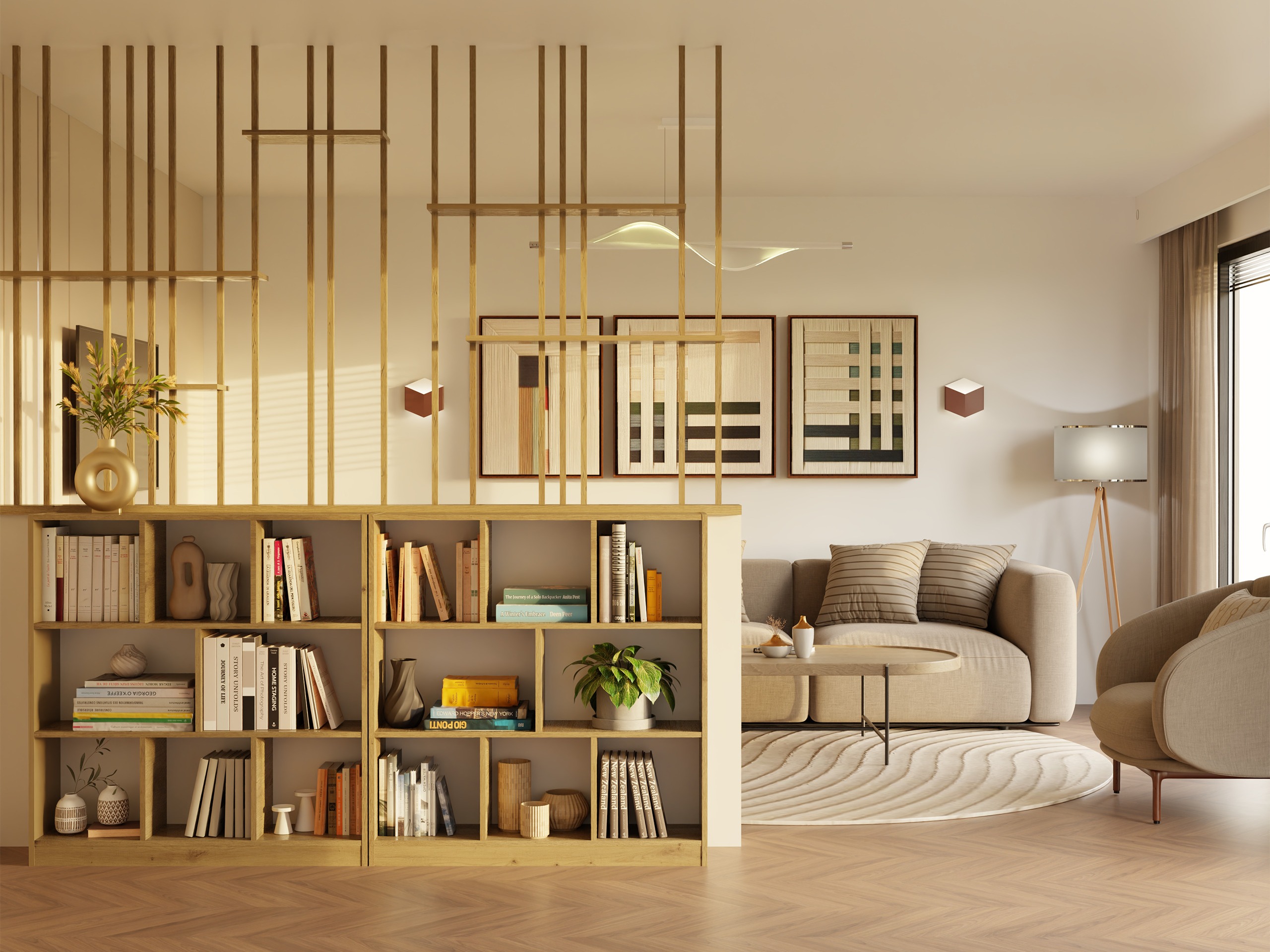 Polica Mandeville 307 (Zanatski hrast)