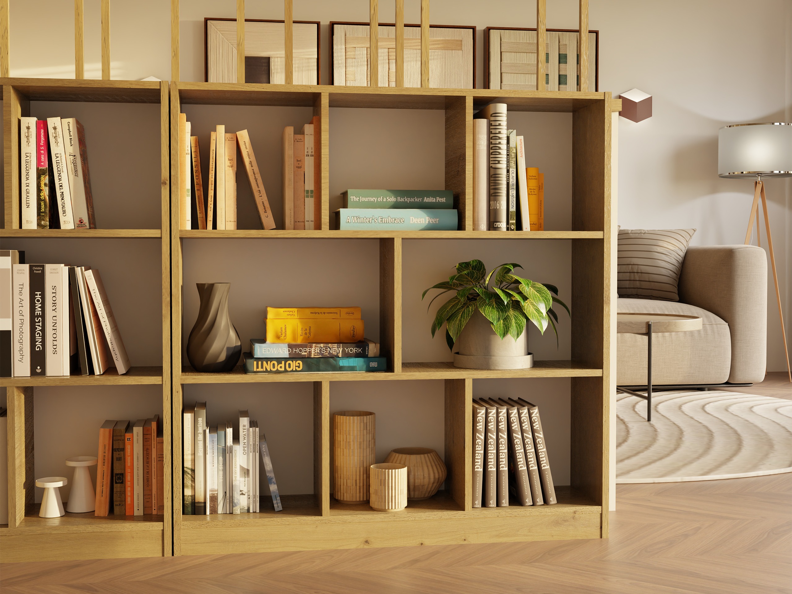 Polica Mandeville 307 (Zanatski hrast)