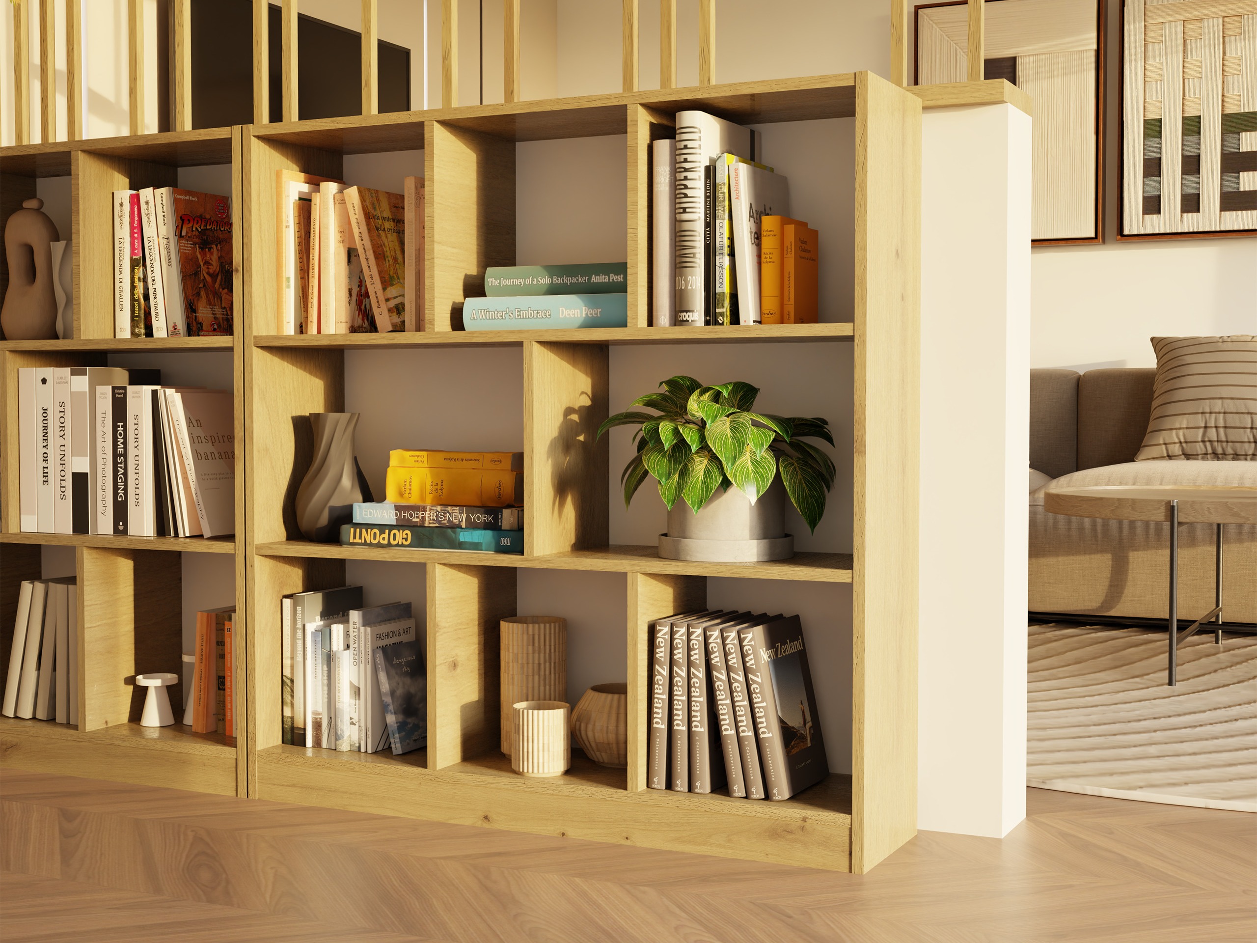 Polica Mandeville 307 (Zanatski hrast)