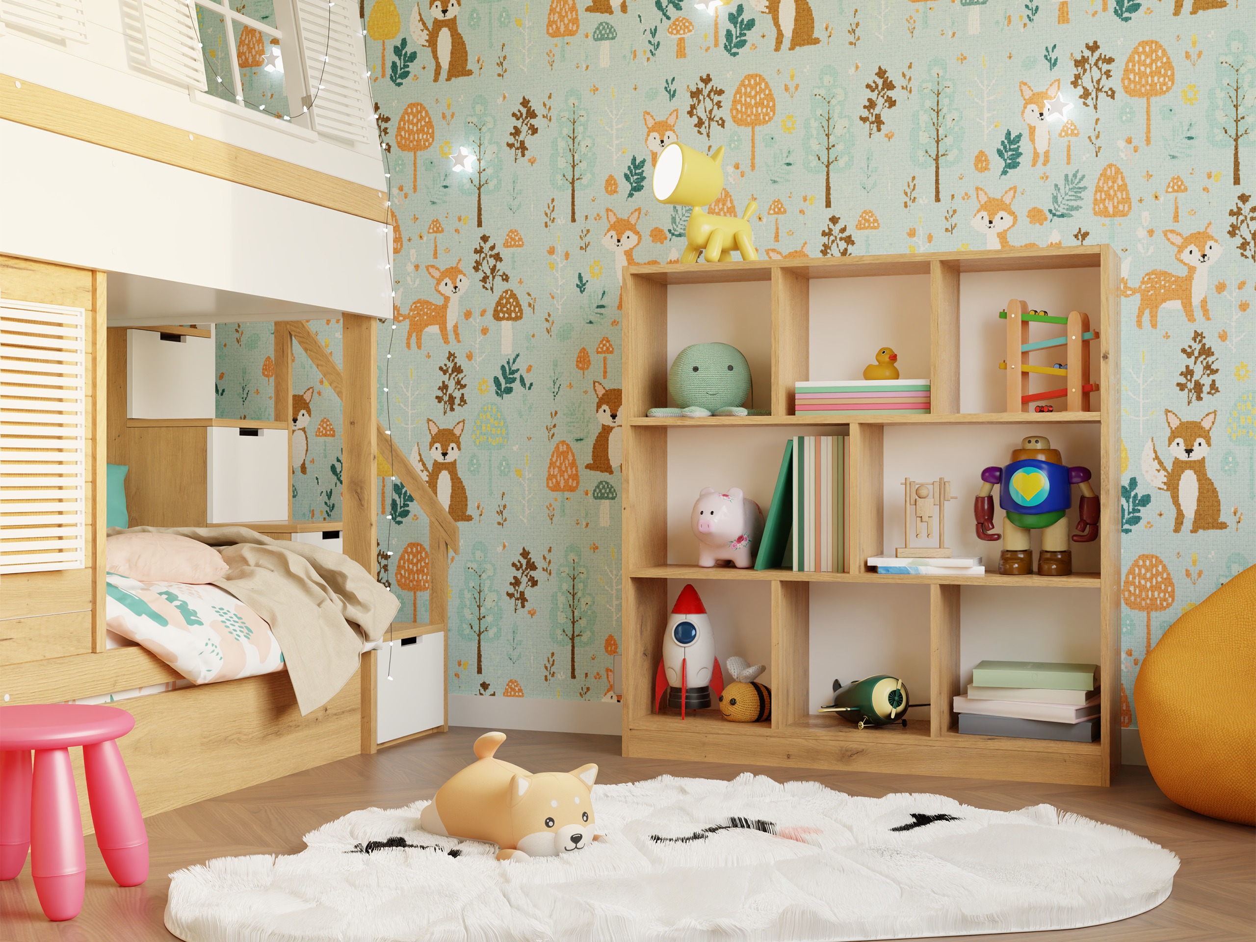 Polica Mandeville 307 (Zanatski hrast)