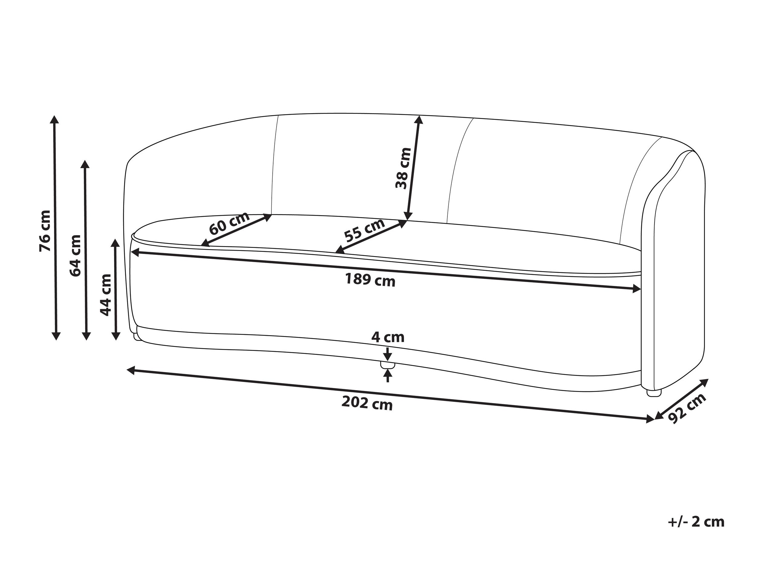 Sofa Berwyn 2752 (Svetlo bež)