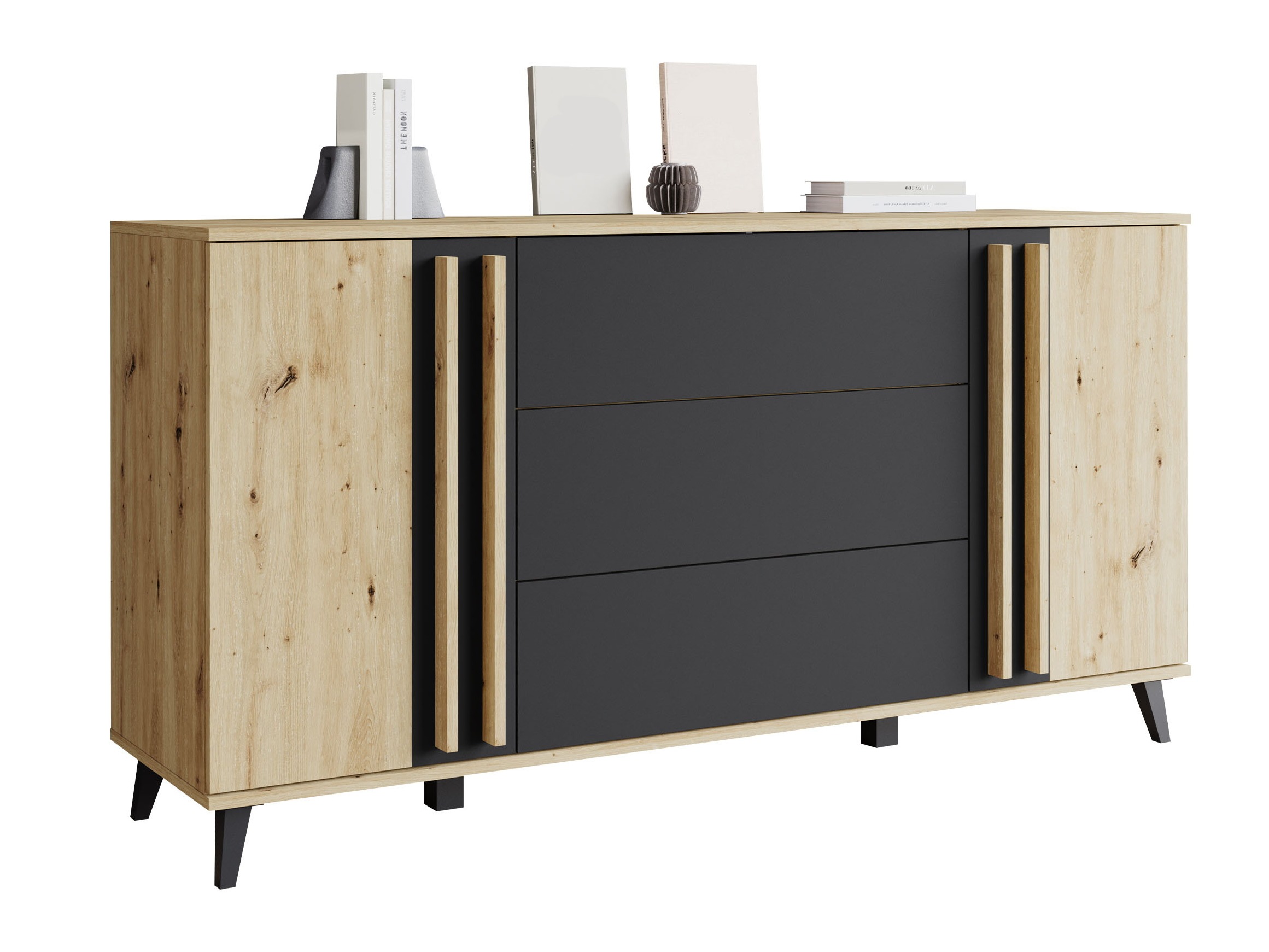 Komoda Facetor (Artisan hrast + Grafit)