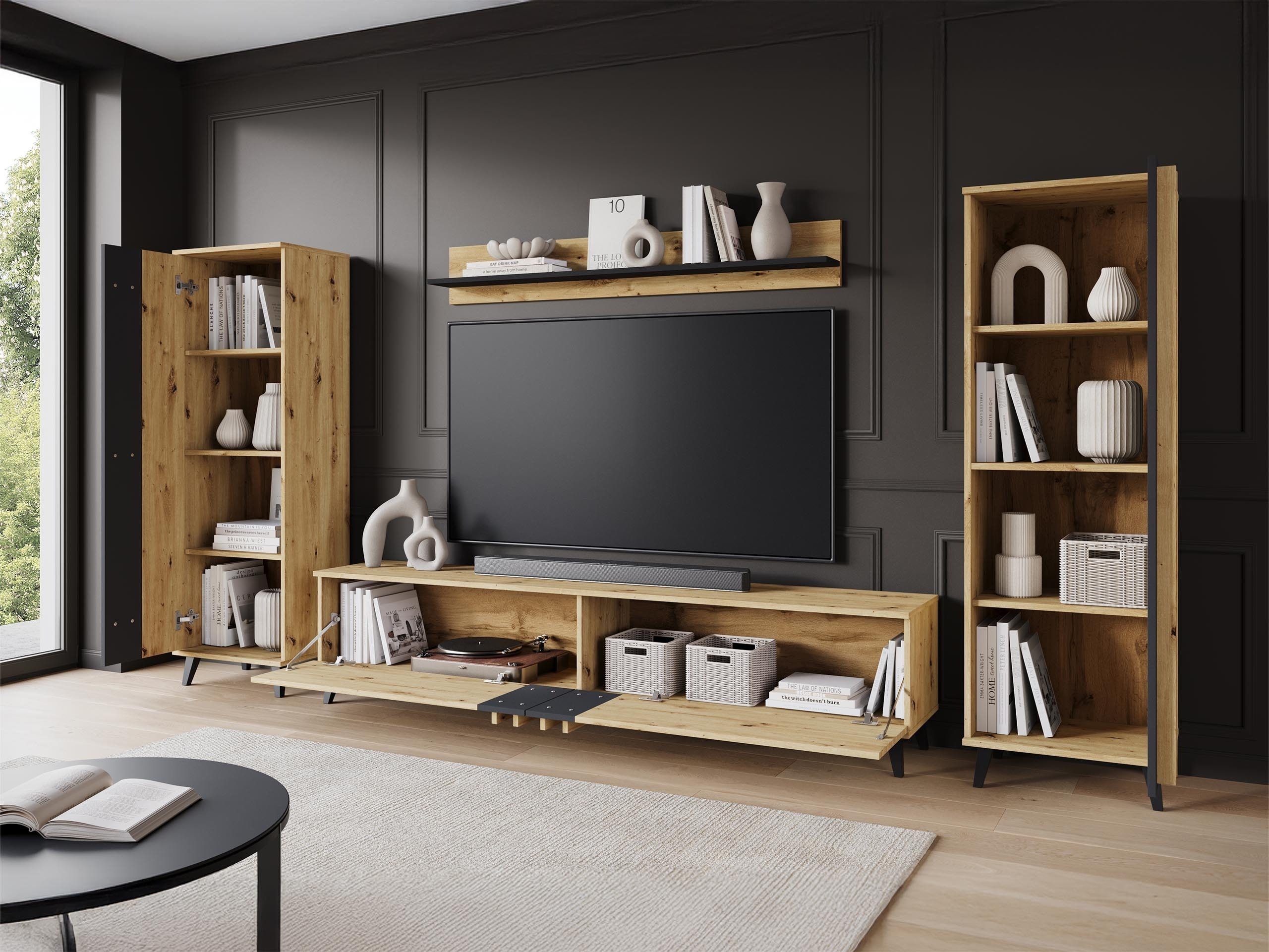 Set za dnevnu sobu Temora 102 (Grafit)