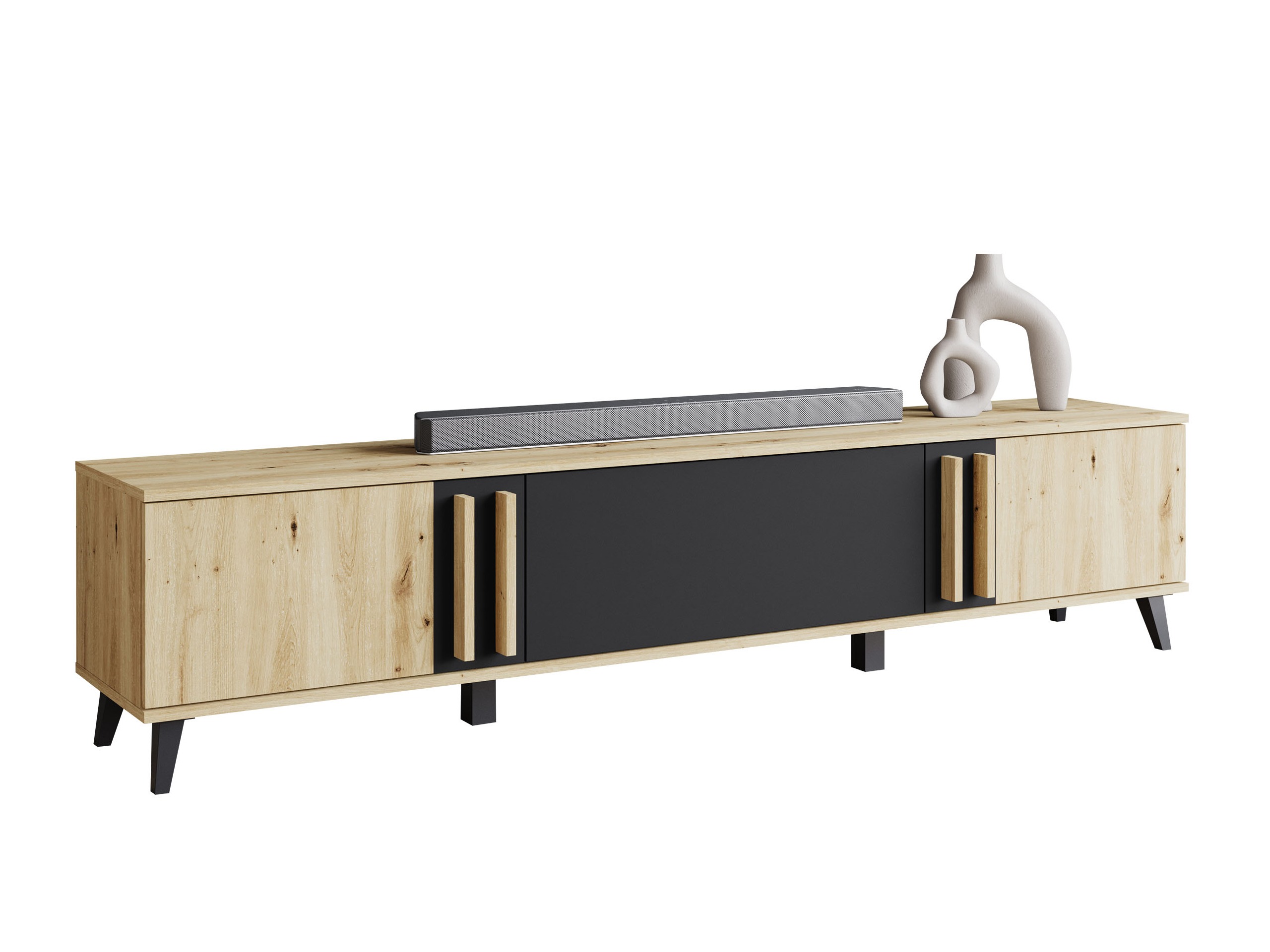 TV komoda Temora 101 (Artisan hrast + Grafit)