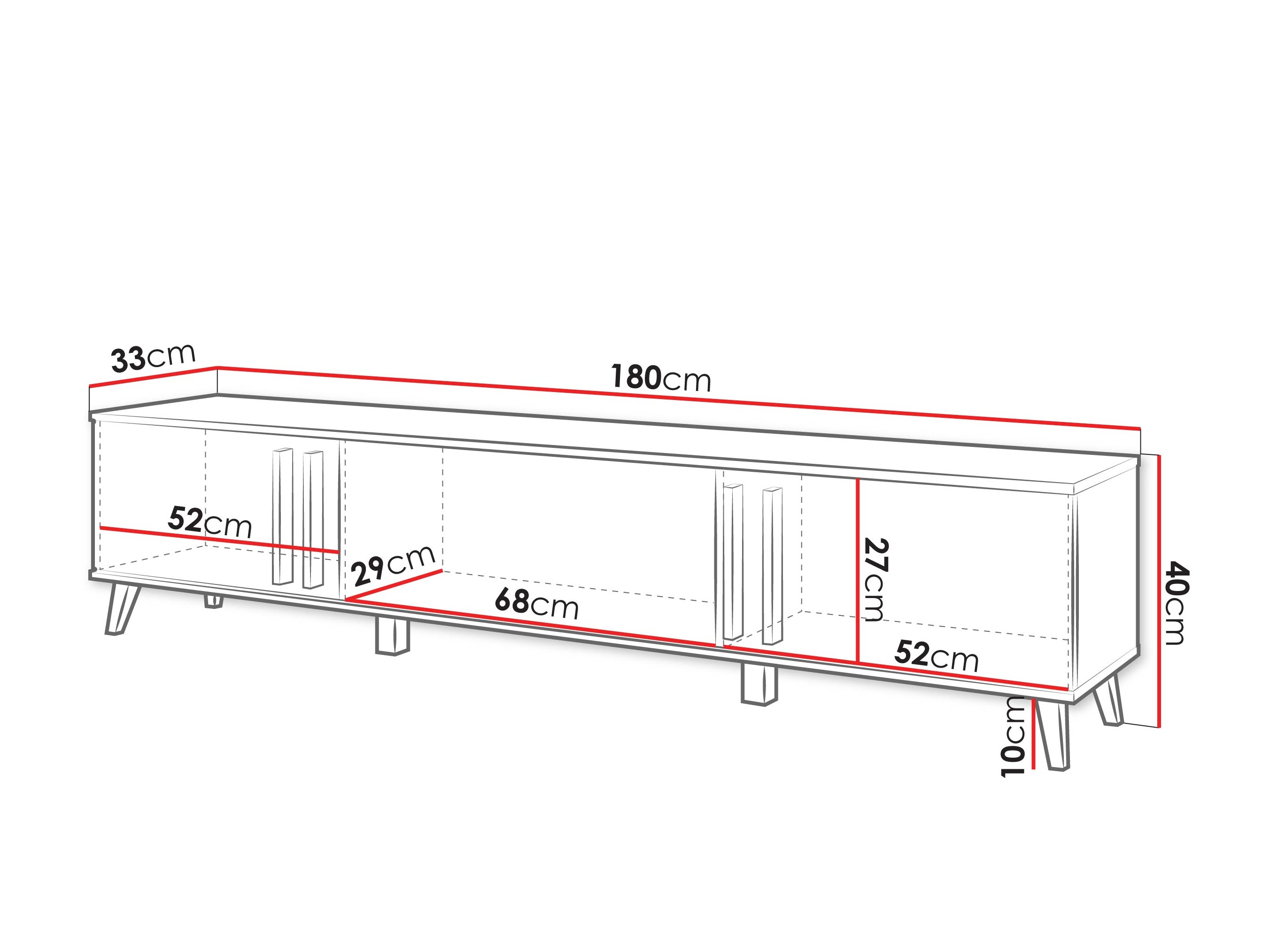 TV sto Temora 101 (Graphite)