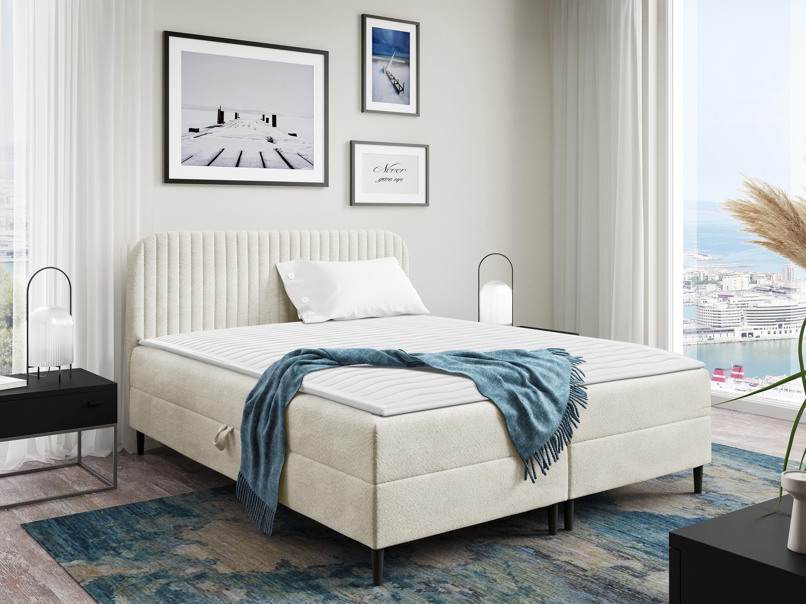 Boxspring krevet Baltimore 200 (Coral 15)