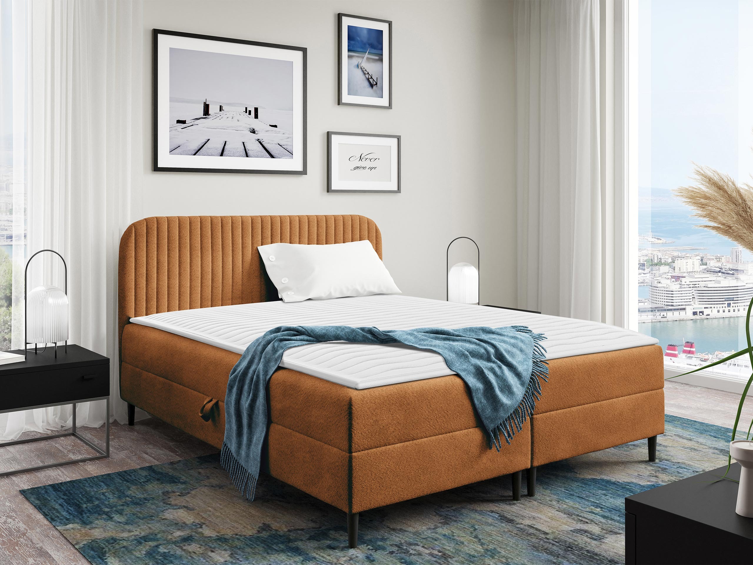 Boxspring krevet Rivus (Coral 35)