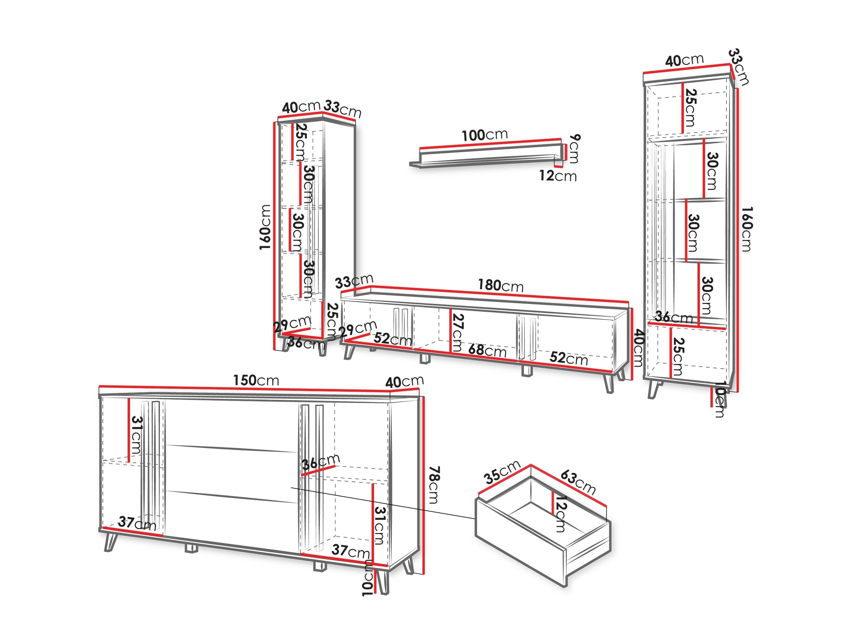 Set za dnevnu sobu Facetor IV (Congo)