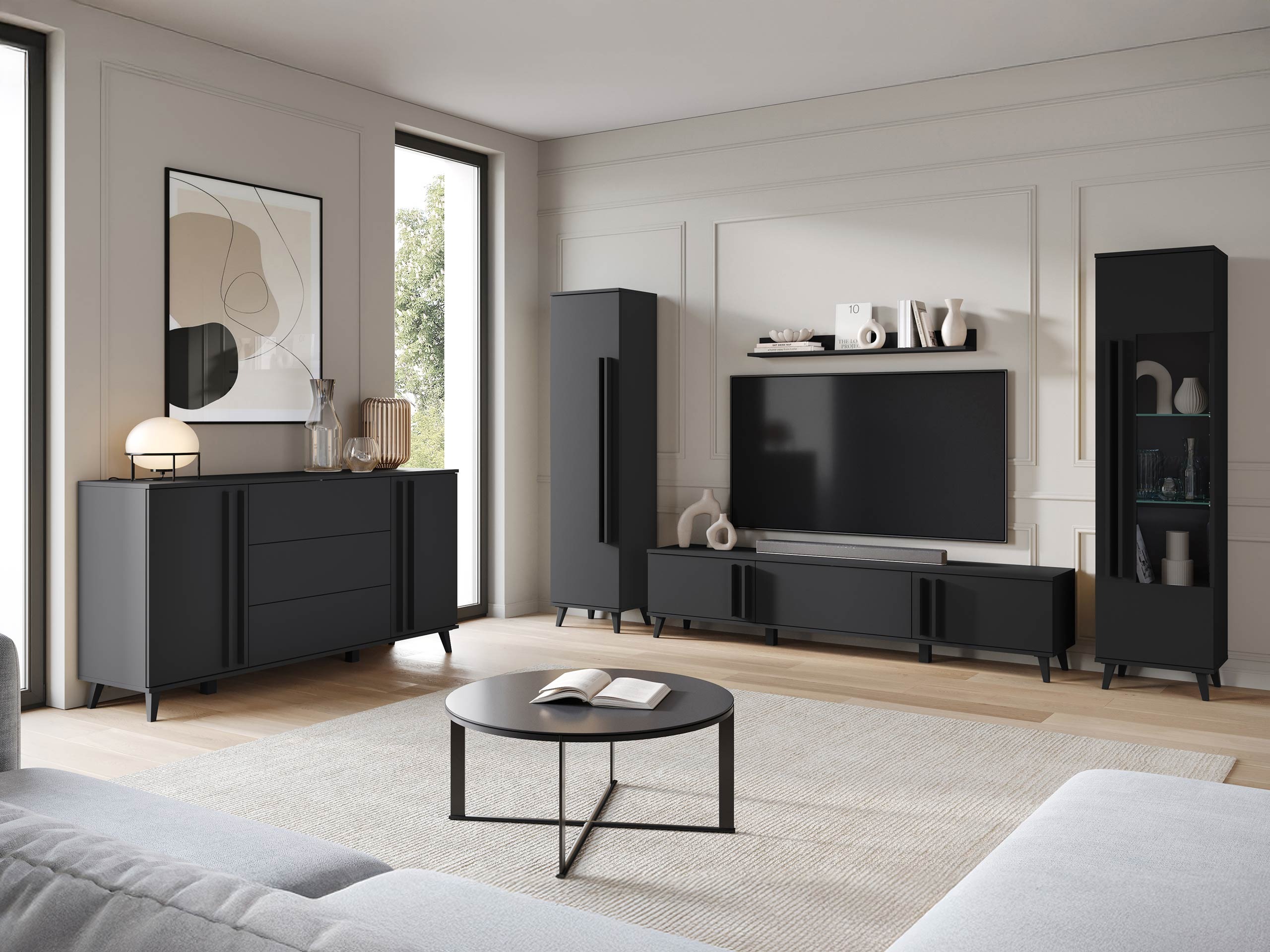 Set za dnevnu sobu Temora 105 (Graphite)