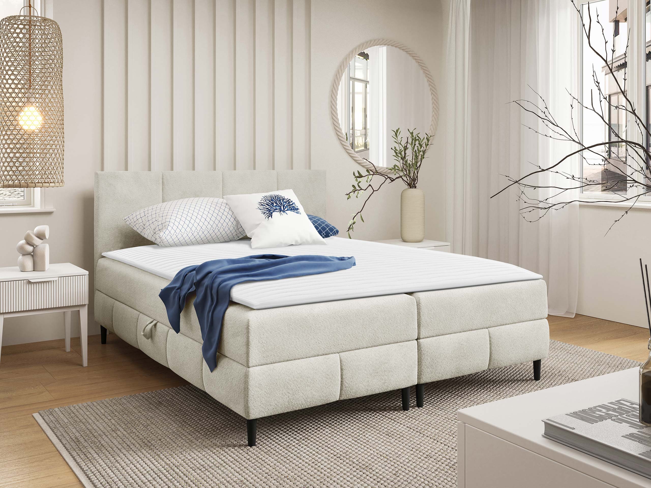 Boxspring krevet Baltimore 201 (Coral 15)