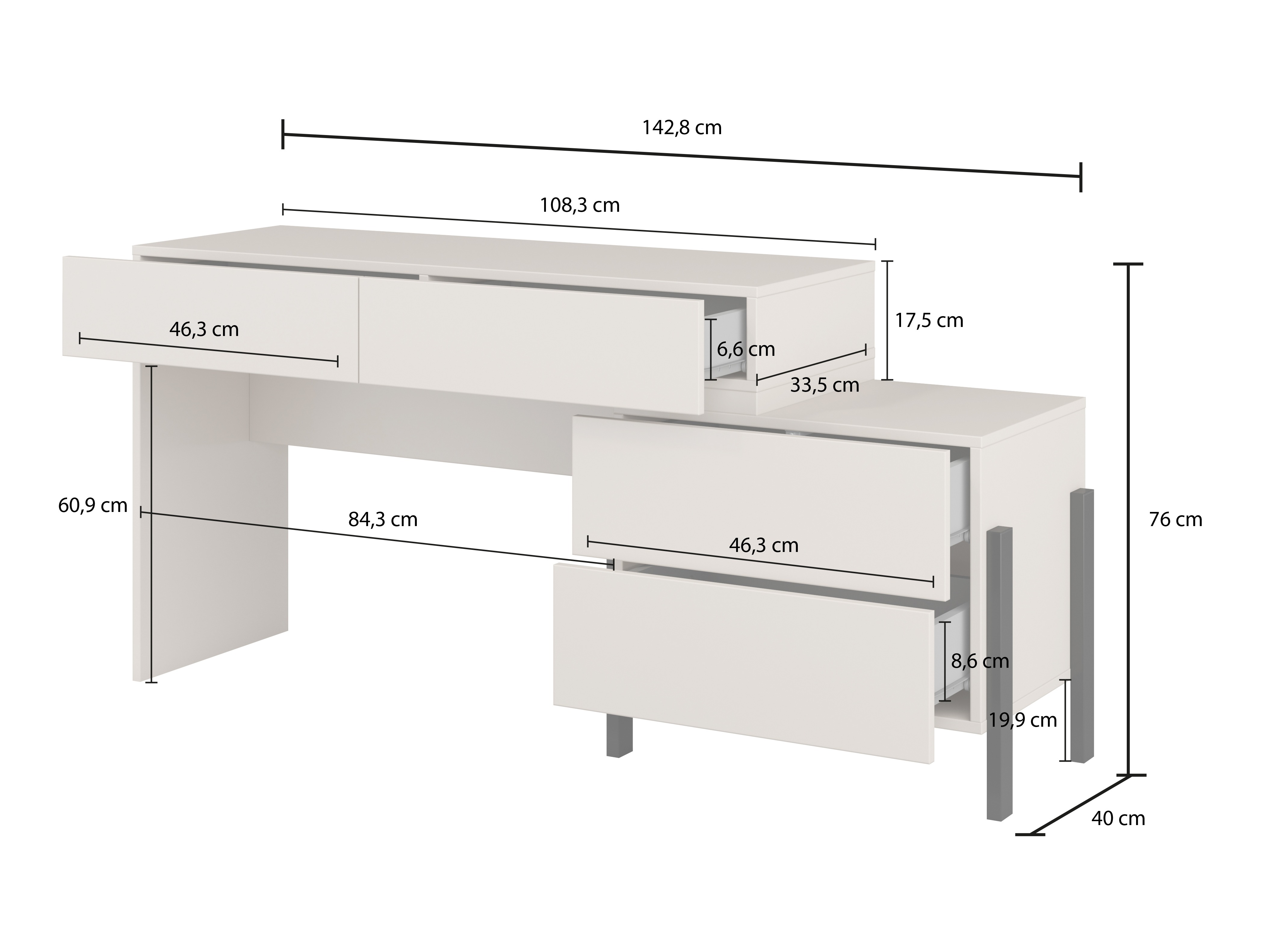 Kancelarijski sto Etsore 107