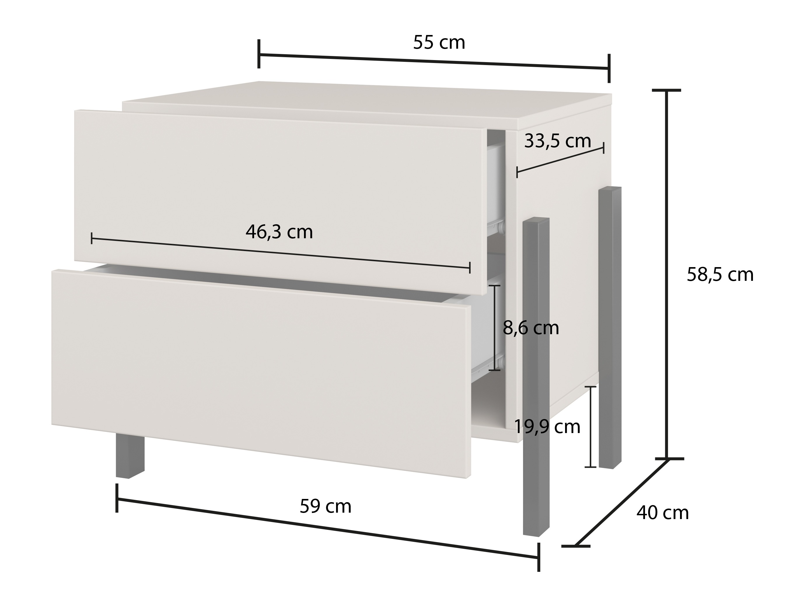 Noćni ormarić Etsore 110