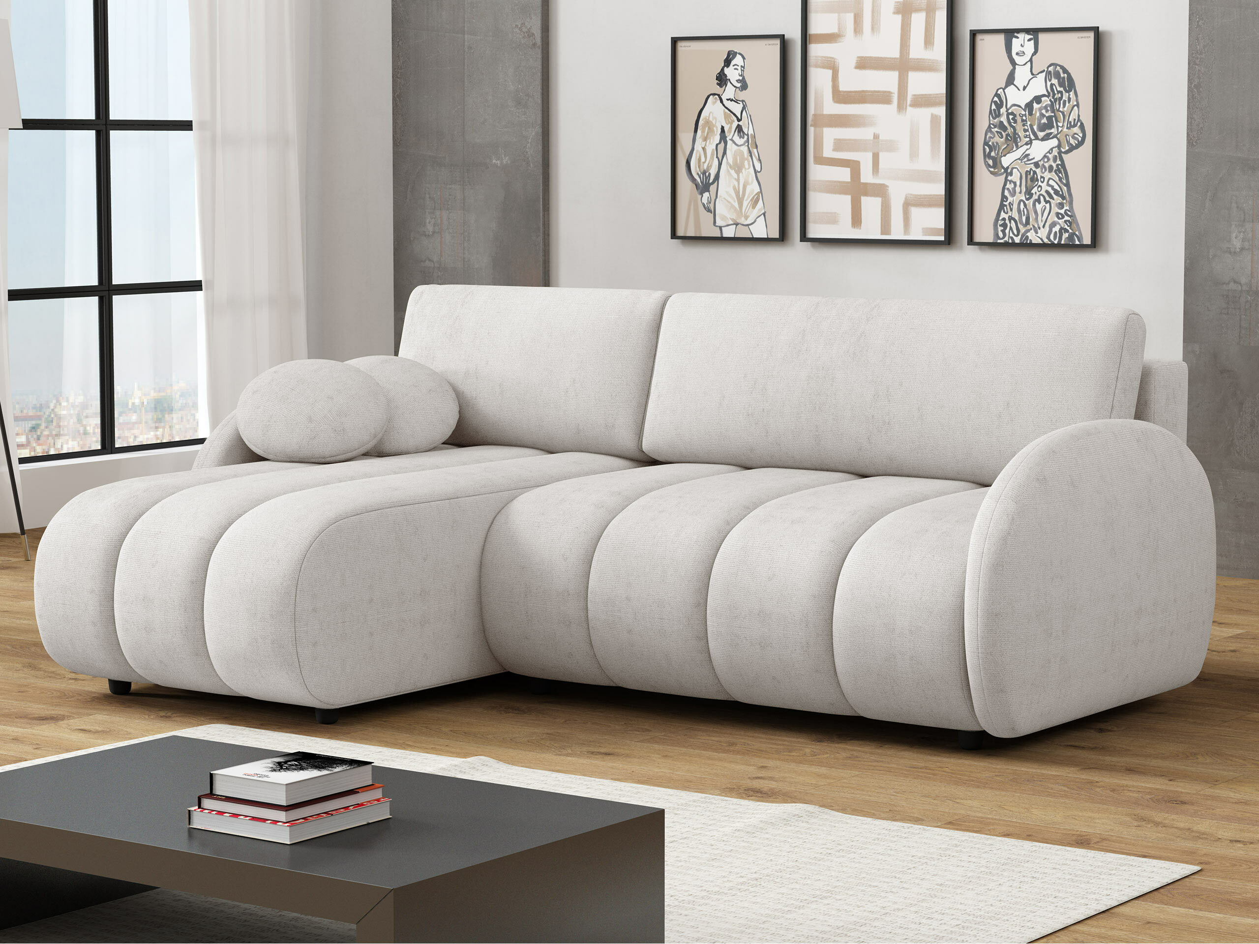 Ugaona sofa Columbus 247 (Sereno 682)