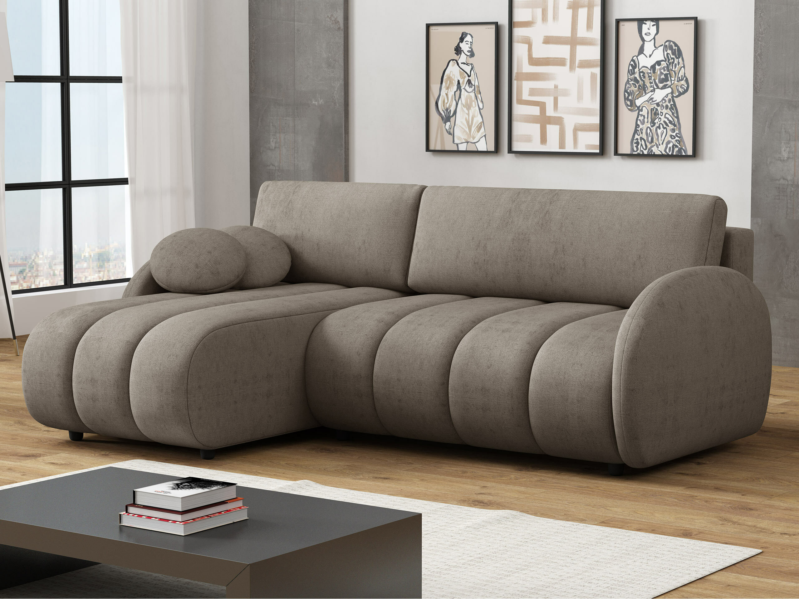 Ugaona sofa Columbus 247 (Sereno 684)
