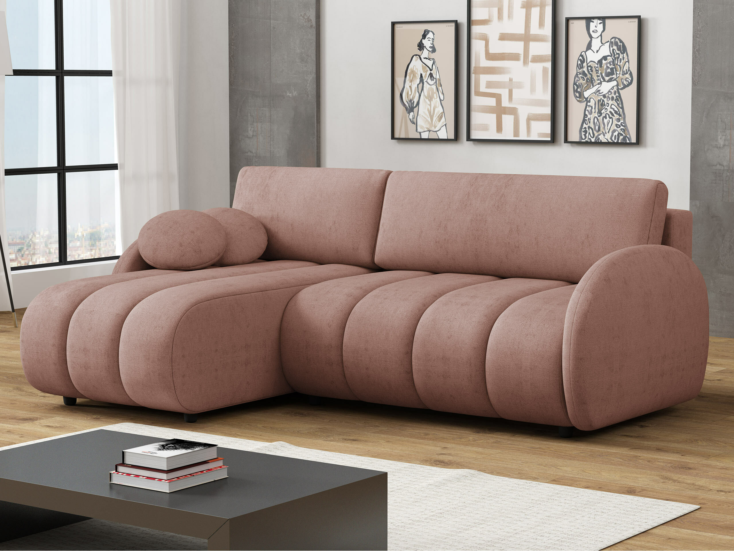 Ugaona sofa Columbus 247 (Sereno 687)