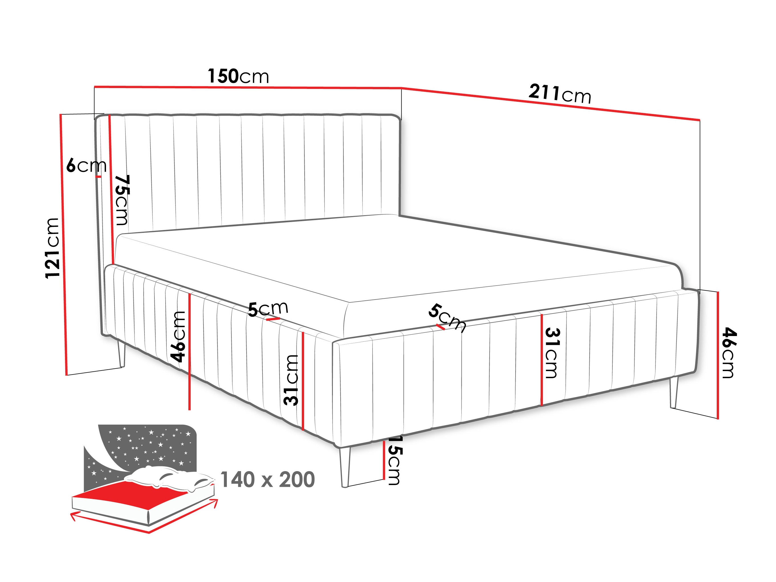 Krevet Baltimore 203 (Fresh 11)