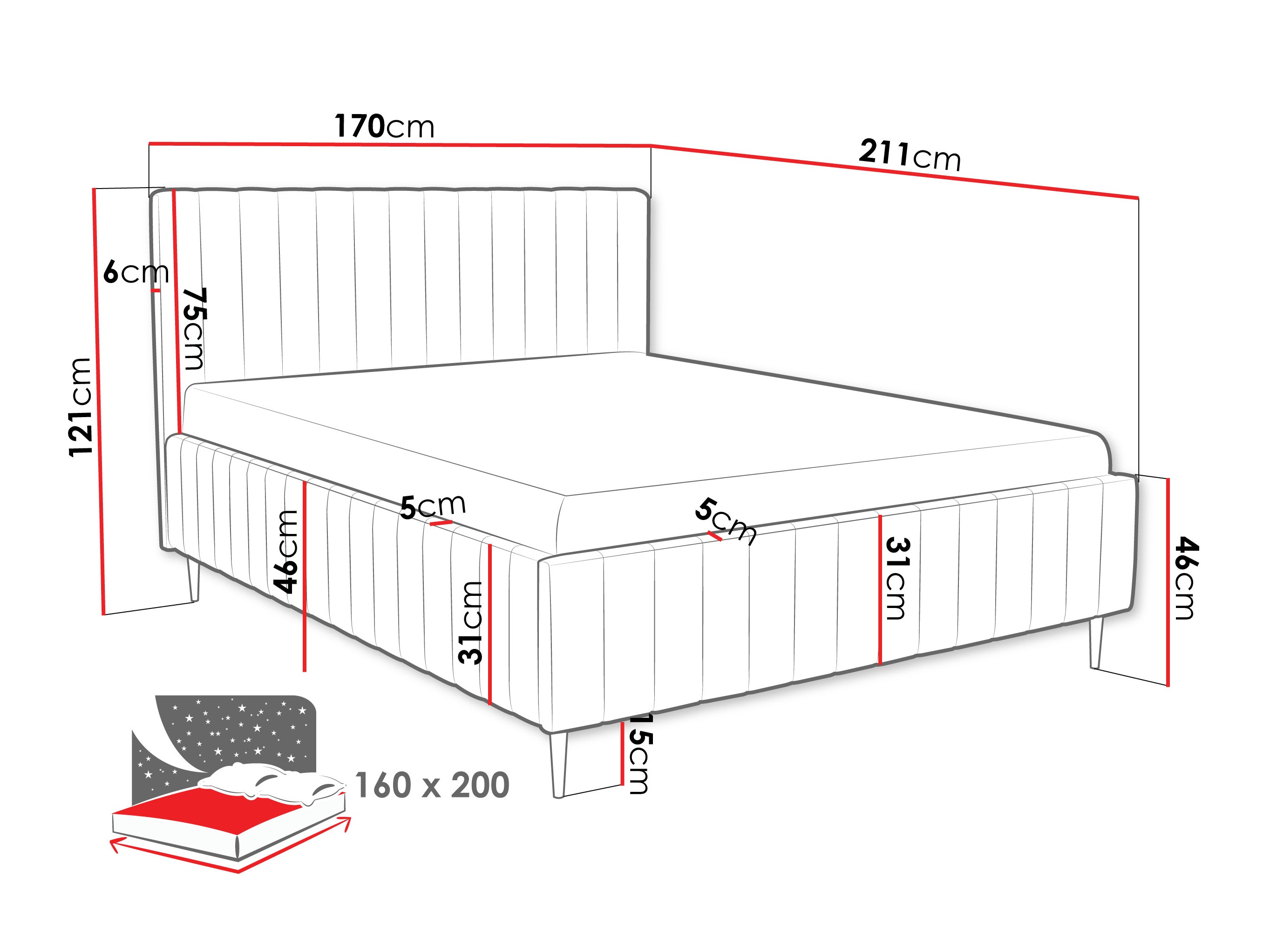 Krevet Baltimore 203 (Fresh 11)