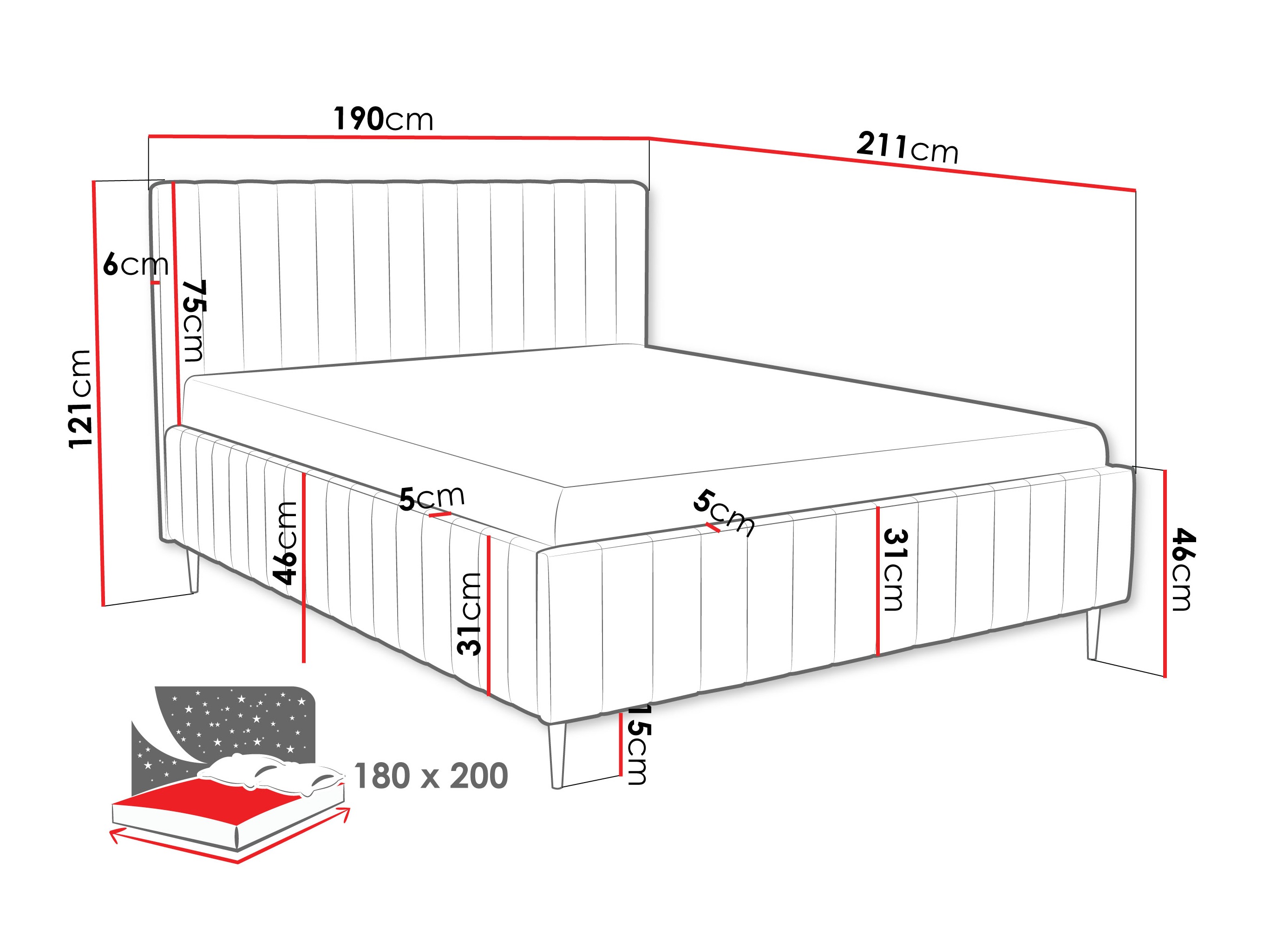 Krevet Baltimore 203 (Fresh 11)
