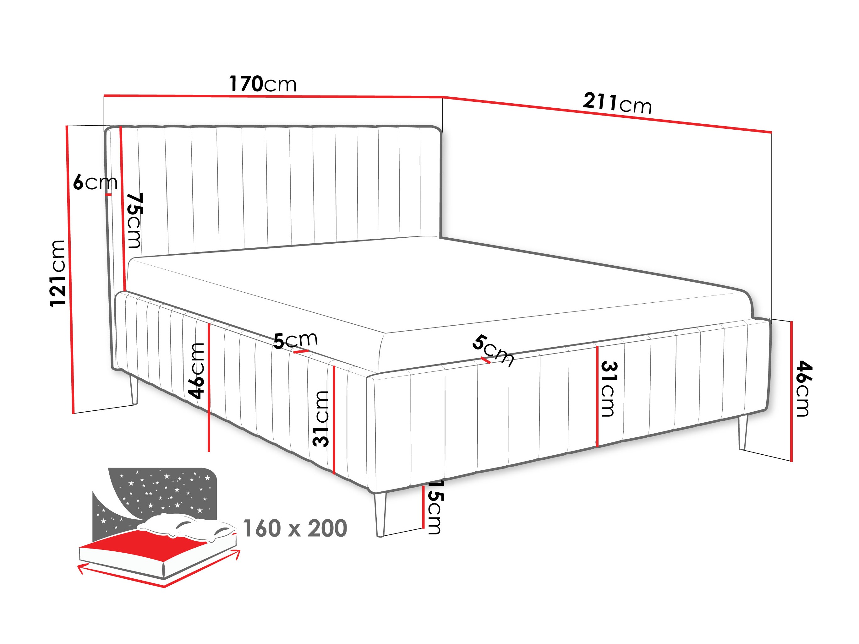Krevet Baltimore 203 (Fresh 8)